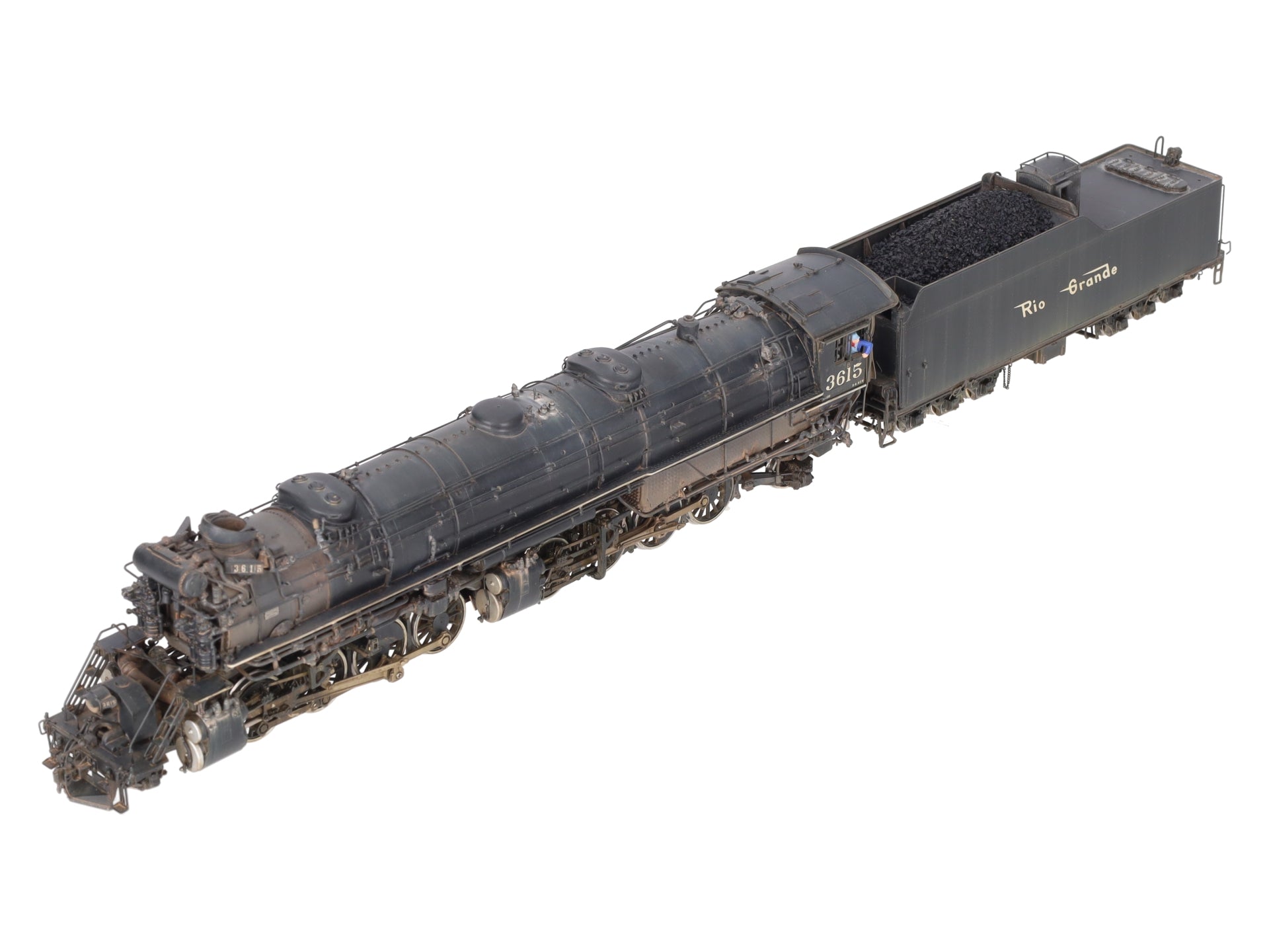 W&R Enterprises HO BRASS D&RGW l-131 2-8-8-2 Steam Locomotive - Weathered EX/Box