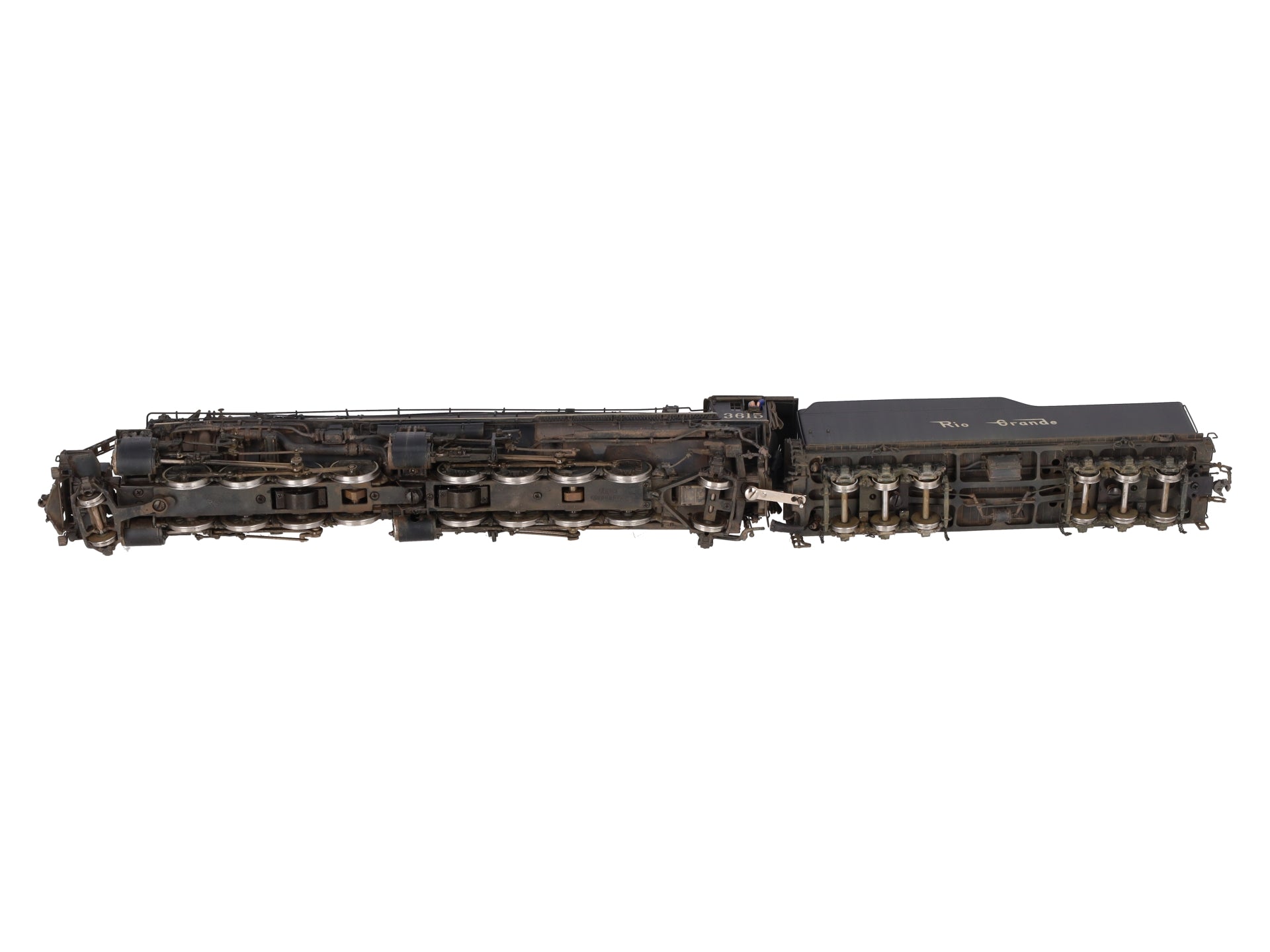 W&R Enterprises HO BRASS D&RGW l-131 2-8-8-2 Steam Locomotive - Weathered EX/Box