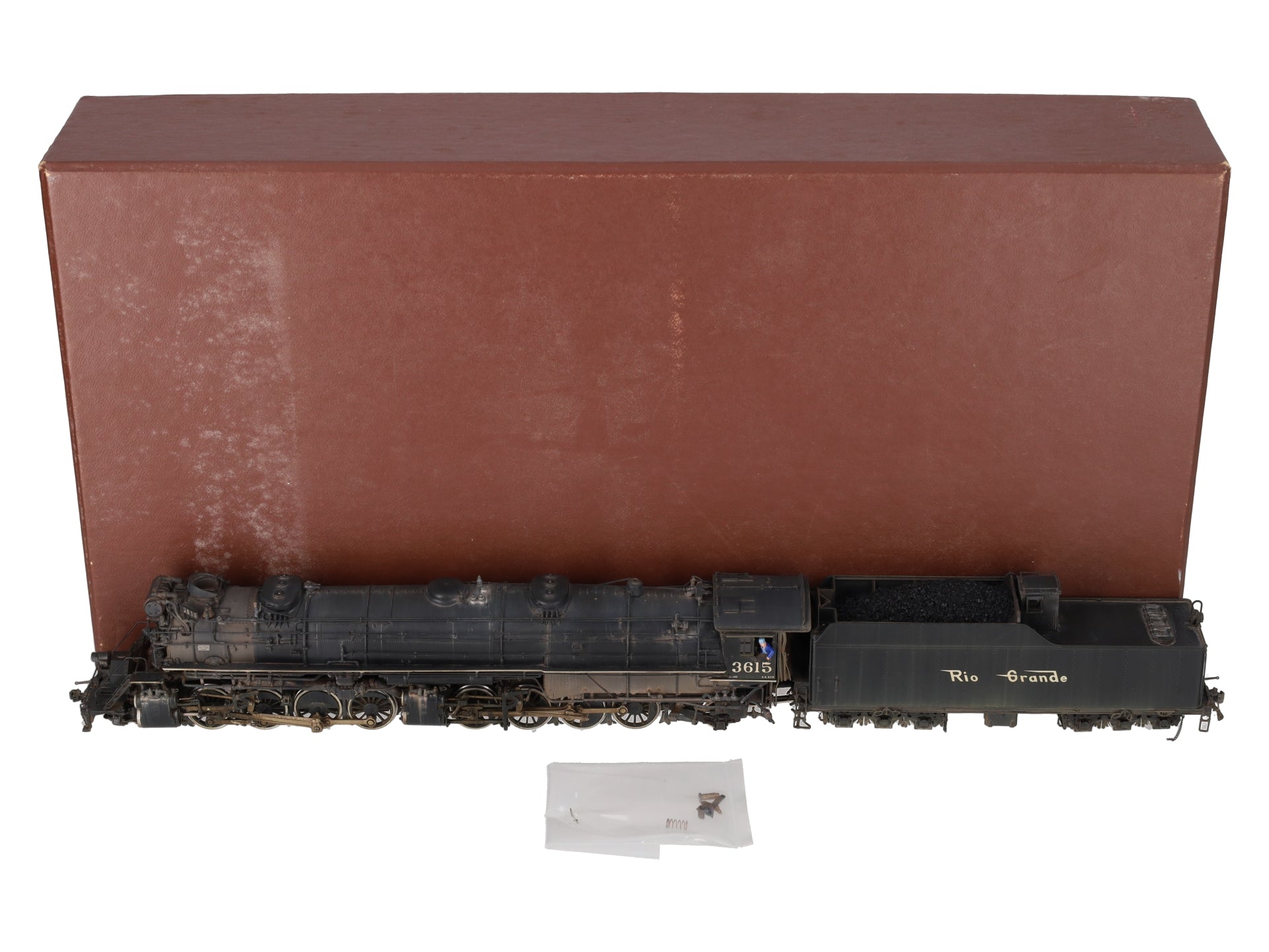 W&R Enterprises HO BRASS D&RGW l-131 2-8-8-2 Steam Locomotive - Weathered EX/Box