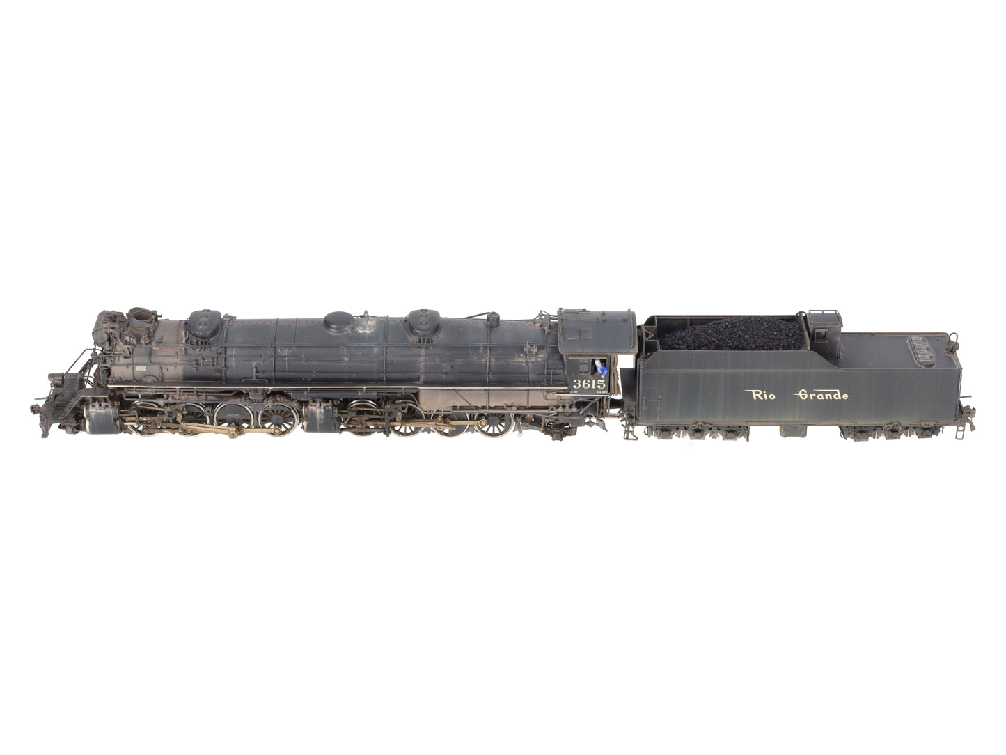 W&R Enterprises HO BRASS D&RGW l-131 2-8-8-2 Steam Locomotive - Weathered EX/Box