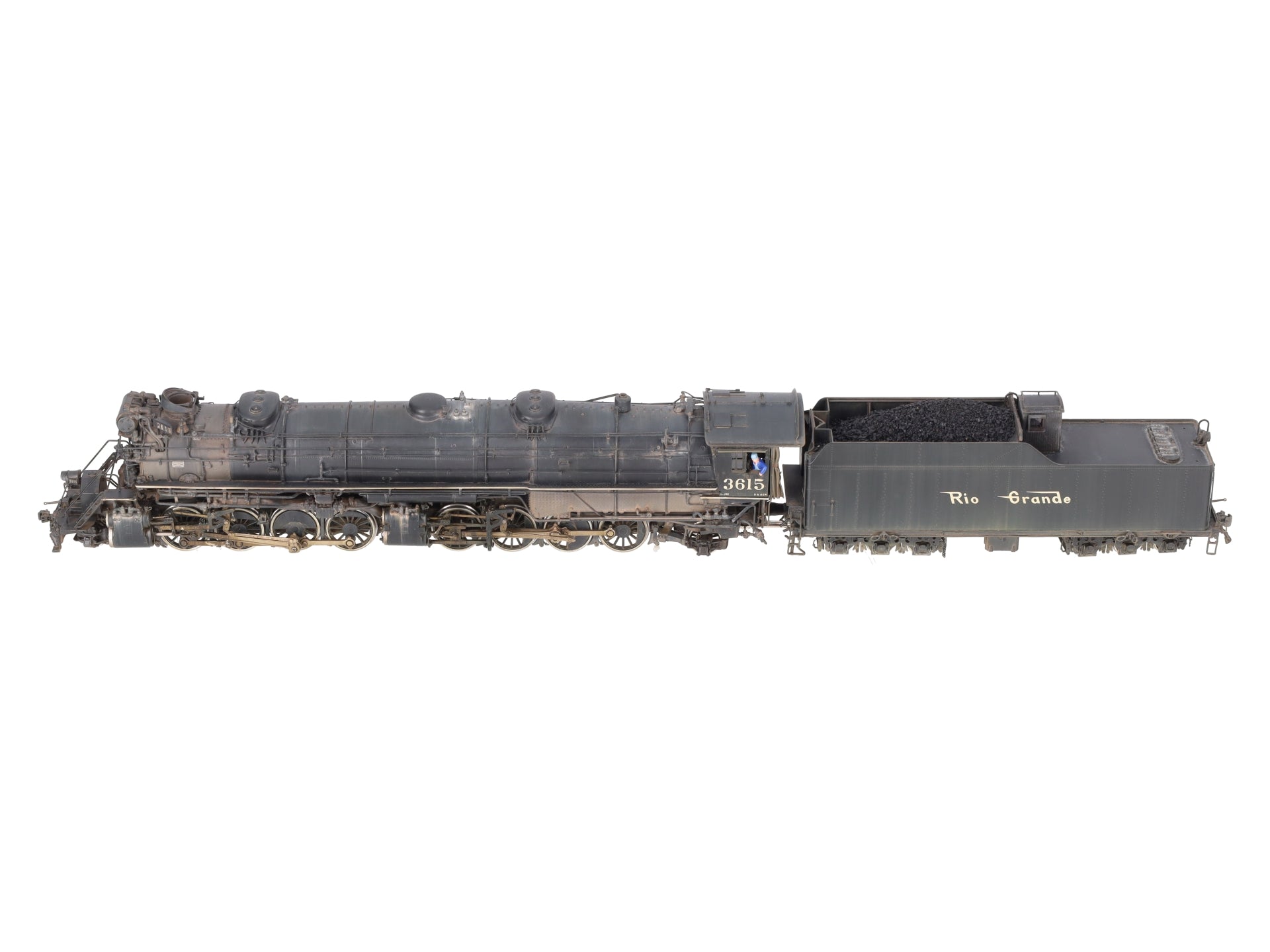 W&R Enterprises HO BRASS D&RGW l-131 2-8-8-2 Steam Locomotive - Weathered EX/Box