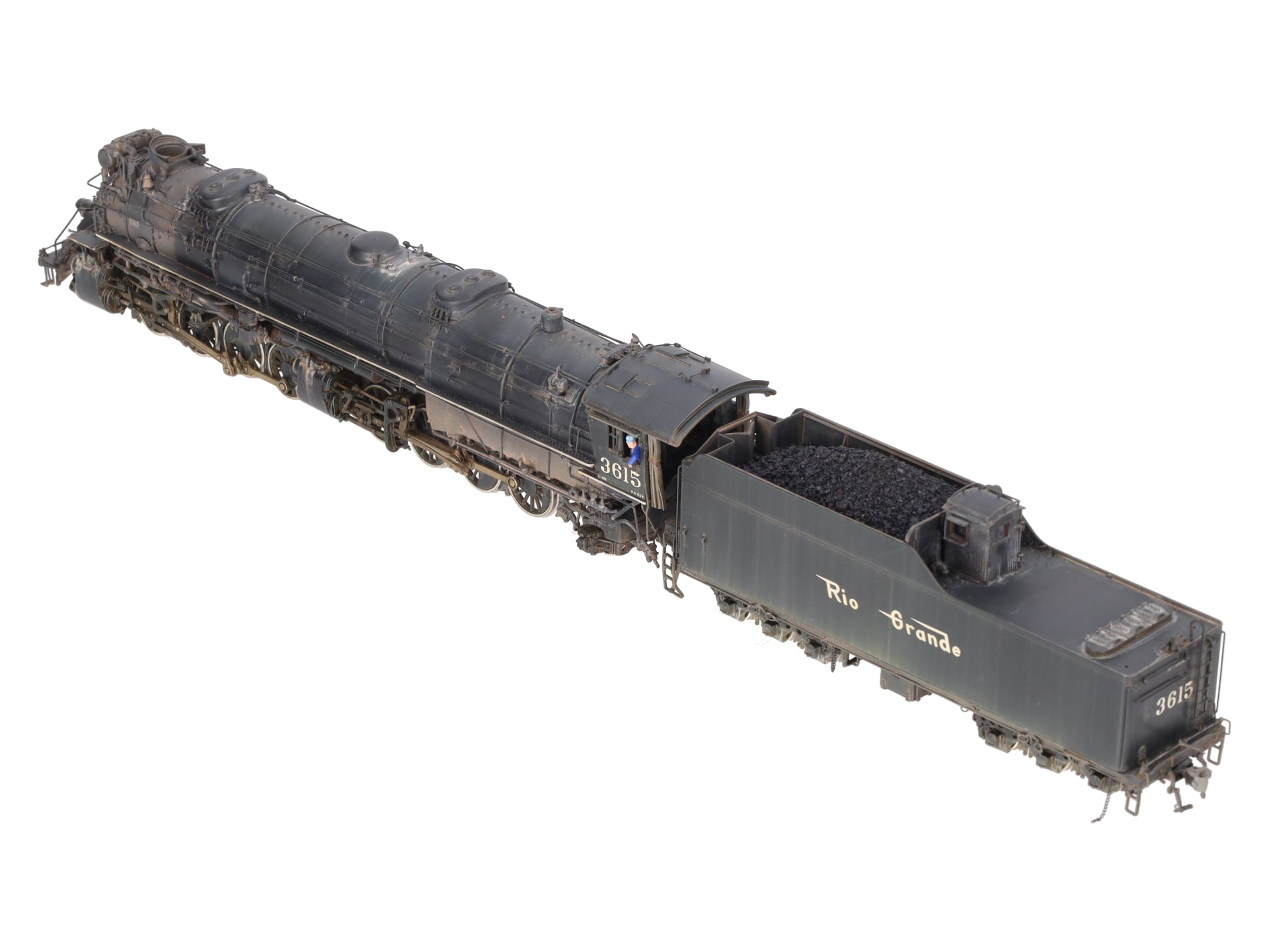 W&R Enterprises HO BRASS D&RGW l-131 2-8-8-2 Steam Locomotive - Weathered EX/Box