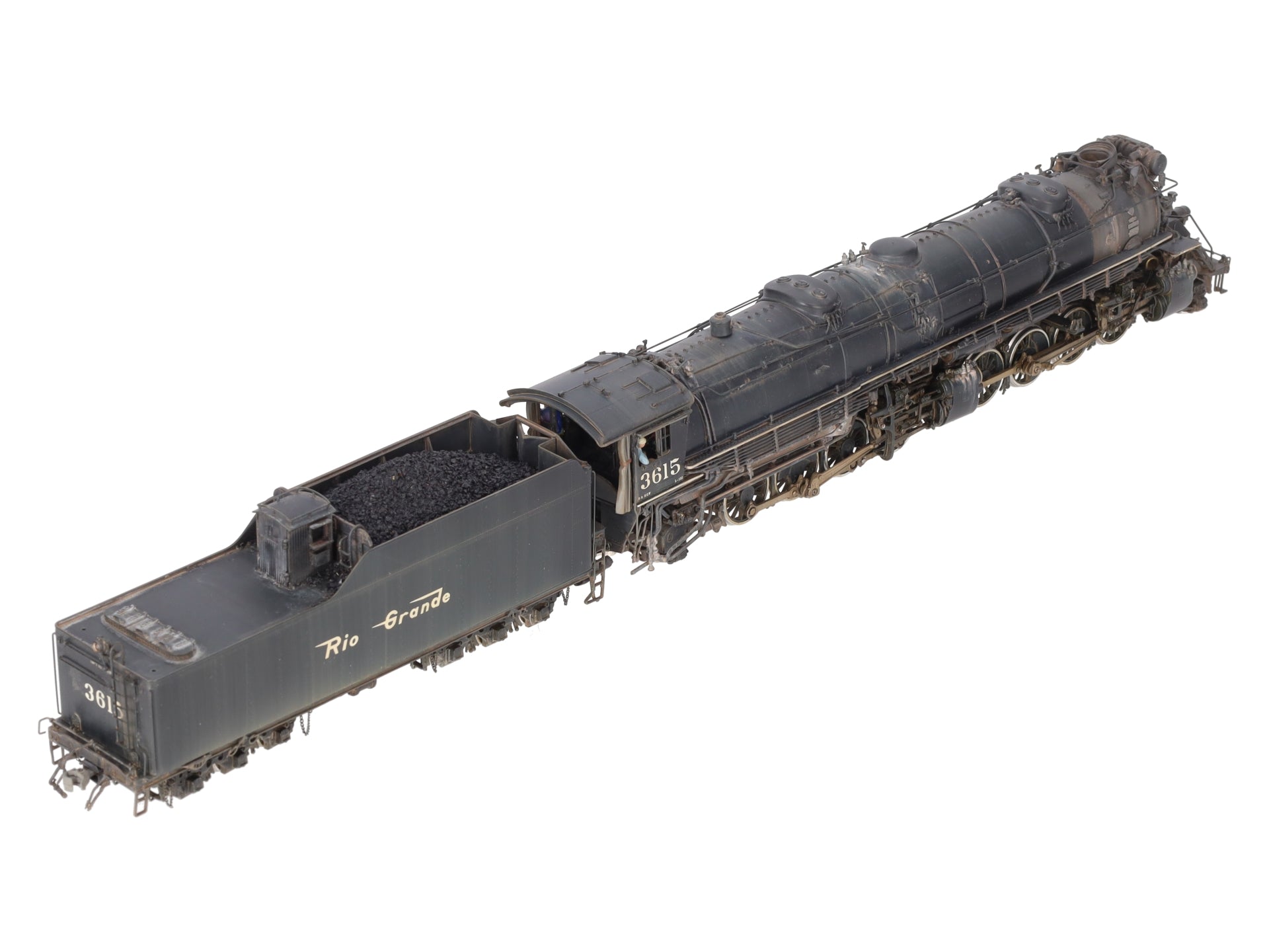 W&R Enterprises HO BRASS D&RGW l-131 2-8-8-2 Steam Locomotive - Weathered EX/Box