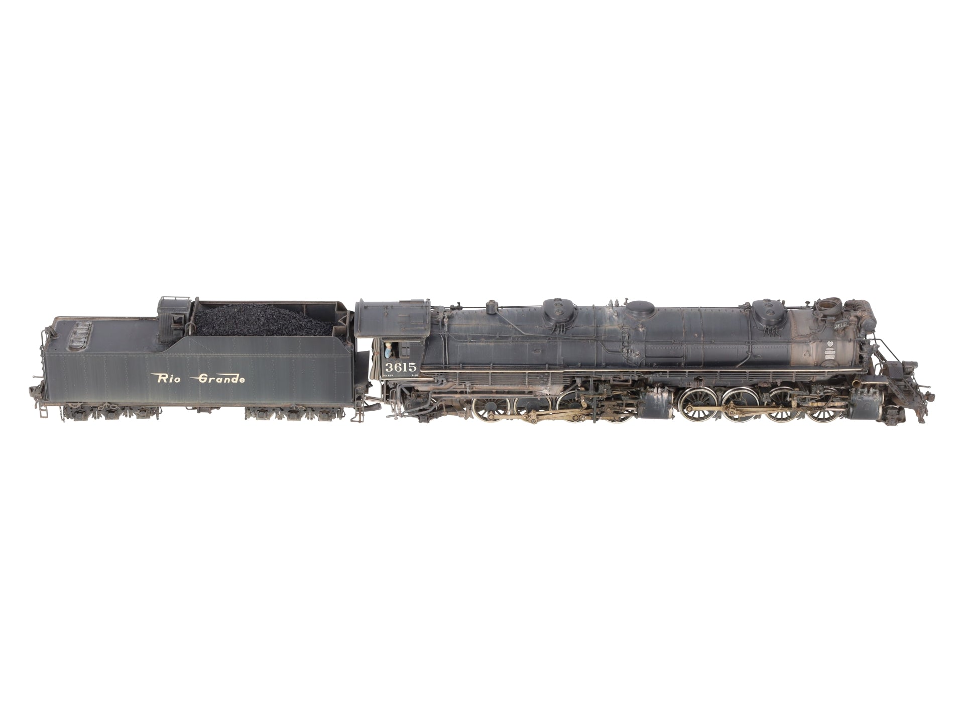 W&R Enterprises HO BRASS D&RGW l-131 2-8-8-2 Steam Locomotive - Weathered EX/Box