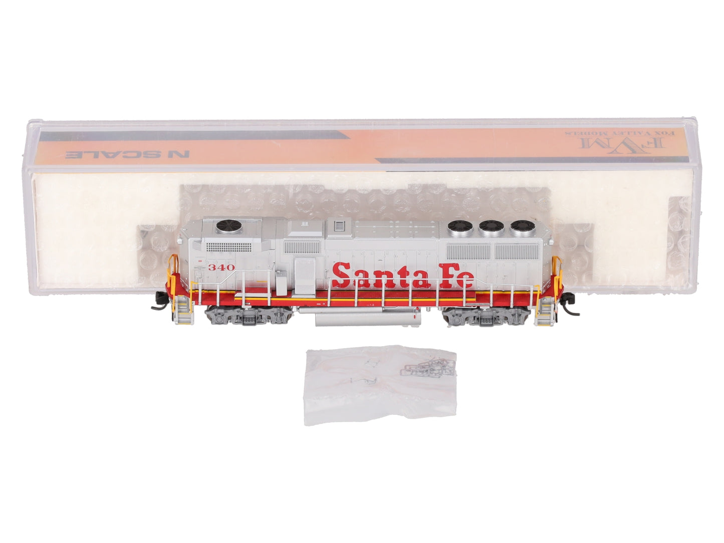 Fox Valley Models 70603 N Scale Santa Fe EMD GP60B Diesel Locomotive #340 w/ DCC LN/Box