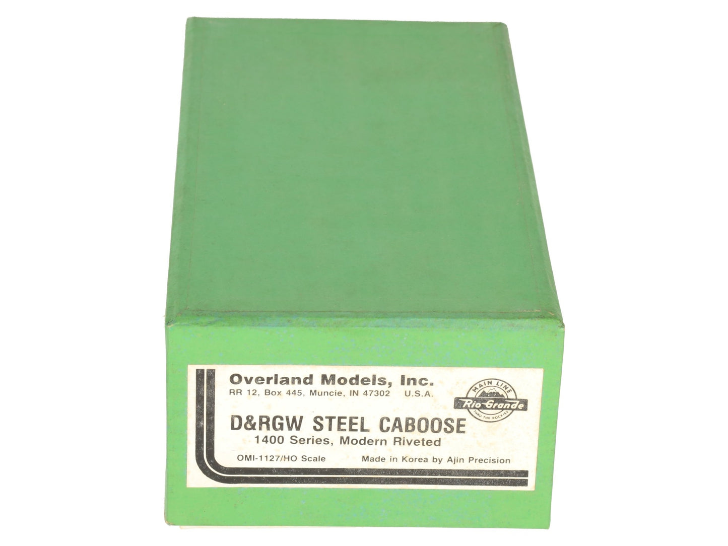 Overland OMI-1127 HO BRASS D&RGW Steel Caboose - Unpainted EX/Box
