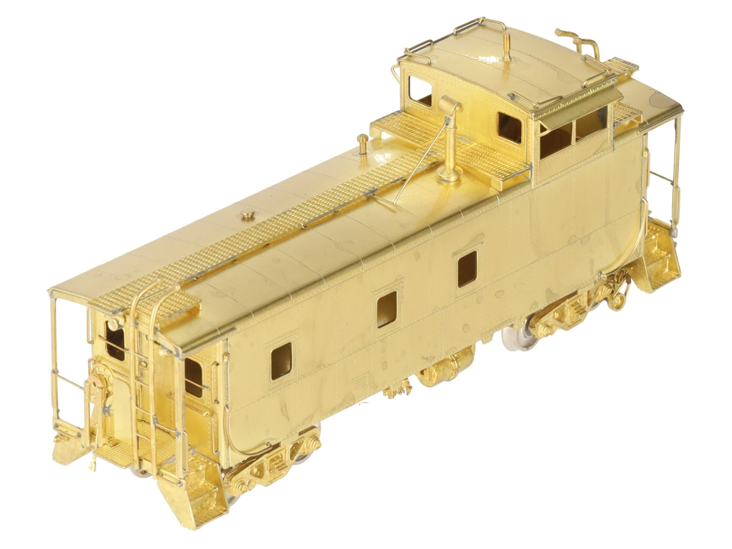 Overland OMI-1127 HO BRASS D&RGW Steel Caboose - Unpainted EX/Box