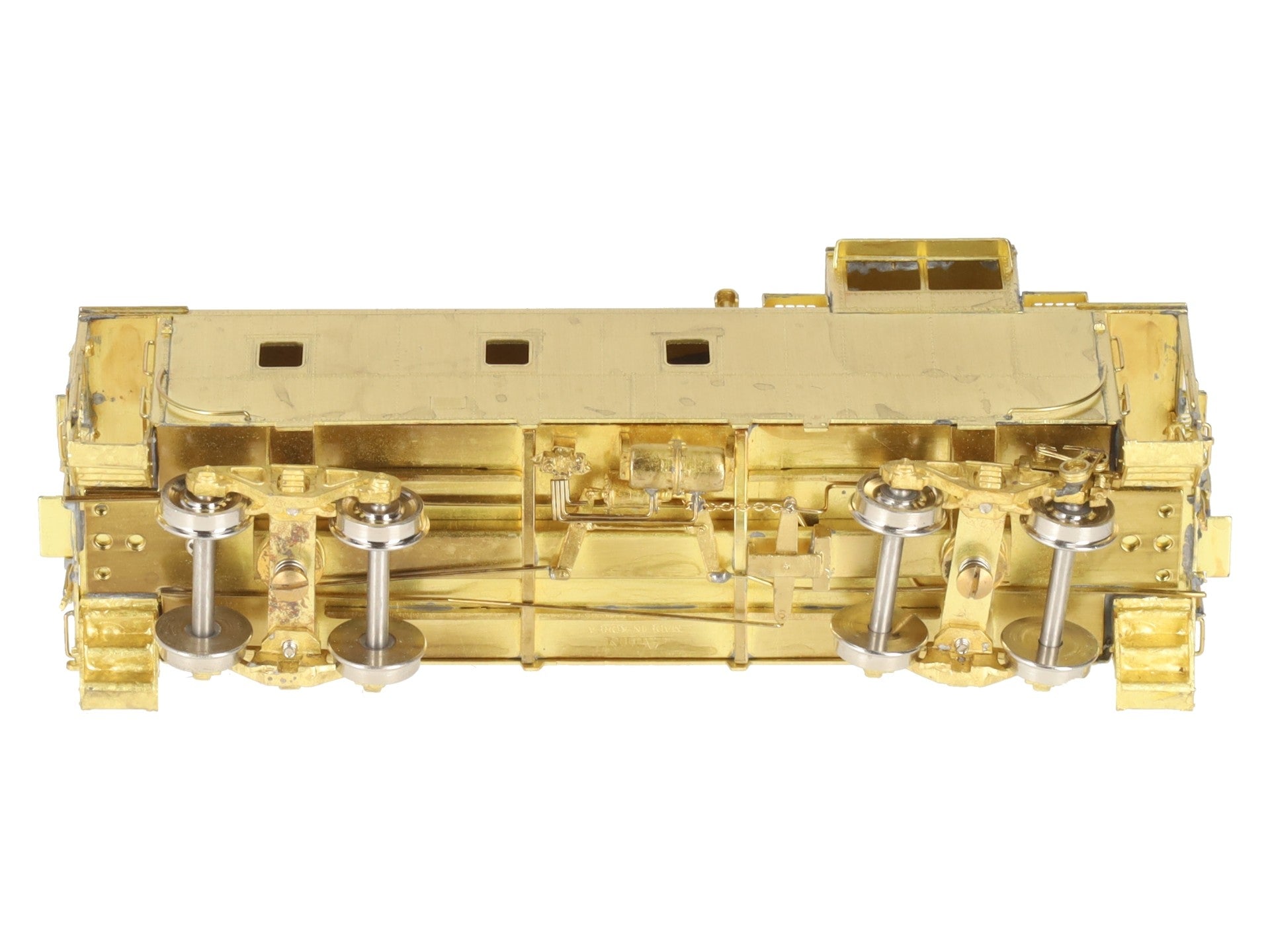 Overland OMI-1127 HO BRASS D&RGW Steel Caboose - Unpainted EX/Box