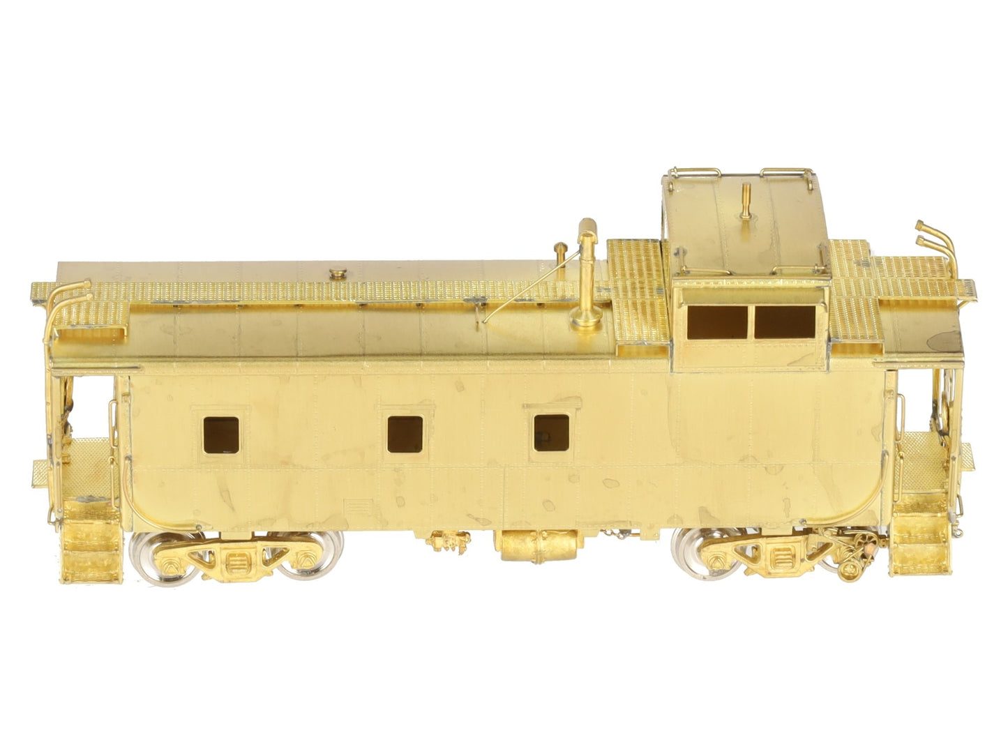 Overland OMI-1127 HO BRASS D&RGW Steel Caboose - Unpainted EX/Box