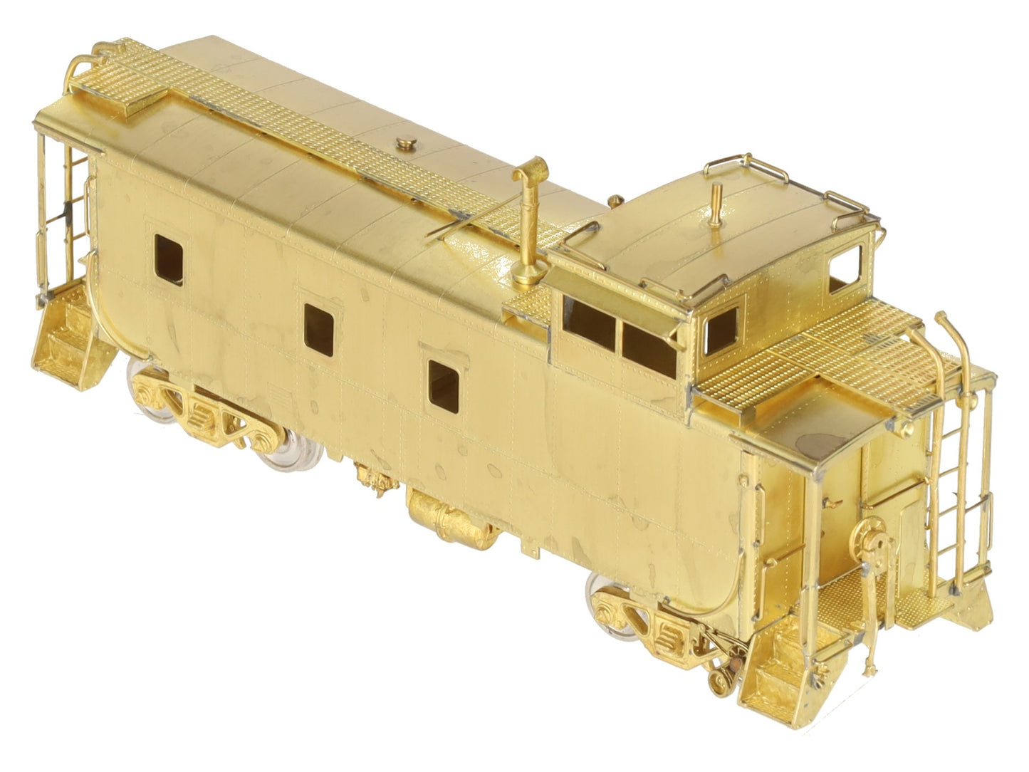 Overland OMI-1127 HO BRASS D&RGW Steel Caboose - Unpainted EX/Box