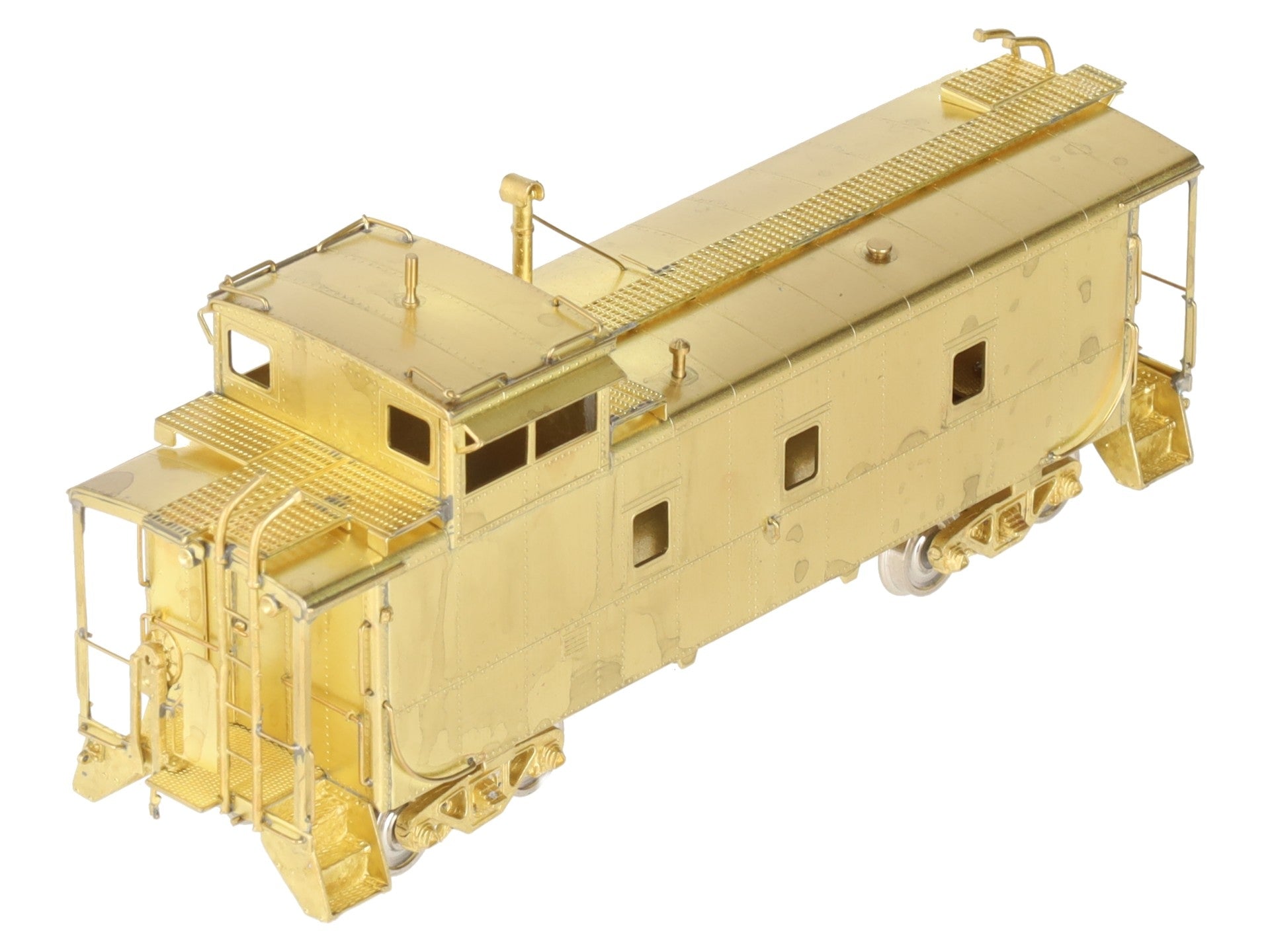 Overland OMI-1127 HO BRASS D&RGW Steel Caboose - Unpainted EX/Box