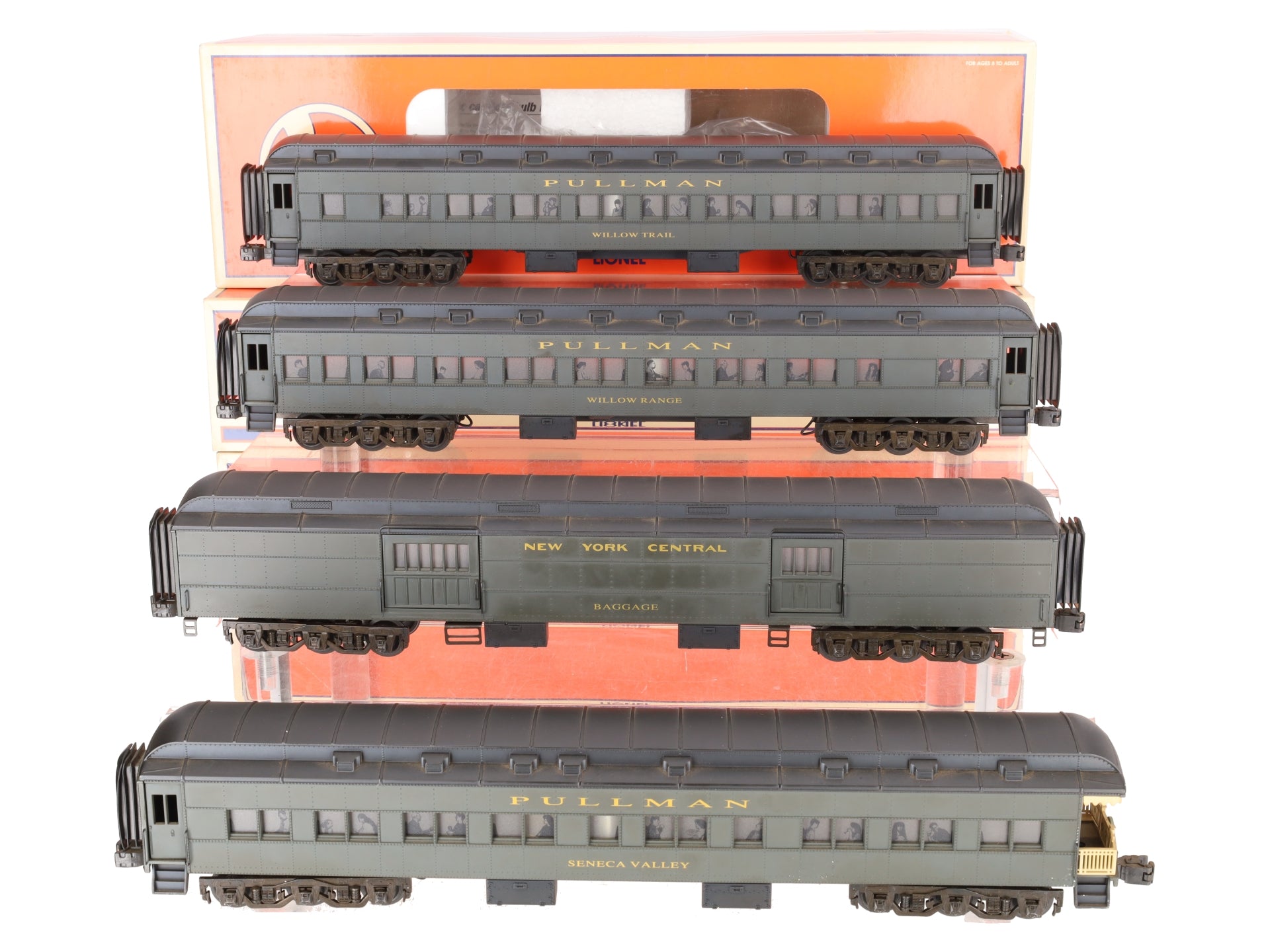 Lionel 6-19079 O Gauge New York Central Heavyweight 4-Pack Passenger Car Set EX/Box