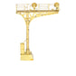 Overland OMI-3469 HO Brass Double Track Cantilever Signal Tower - unpainted EX/Box