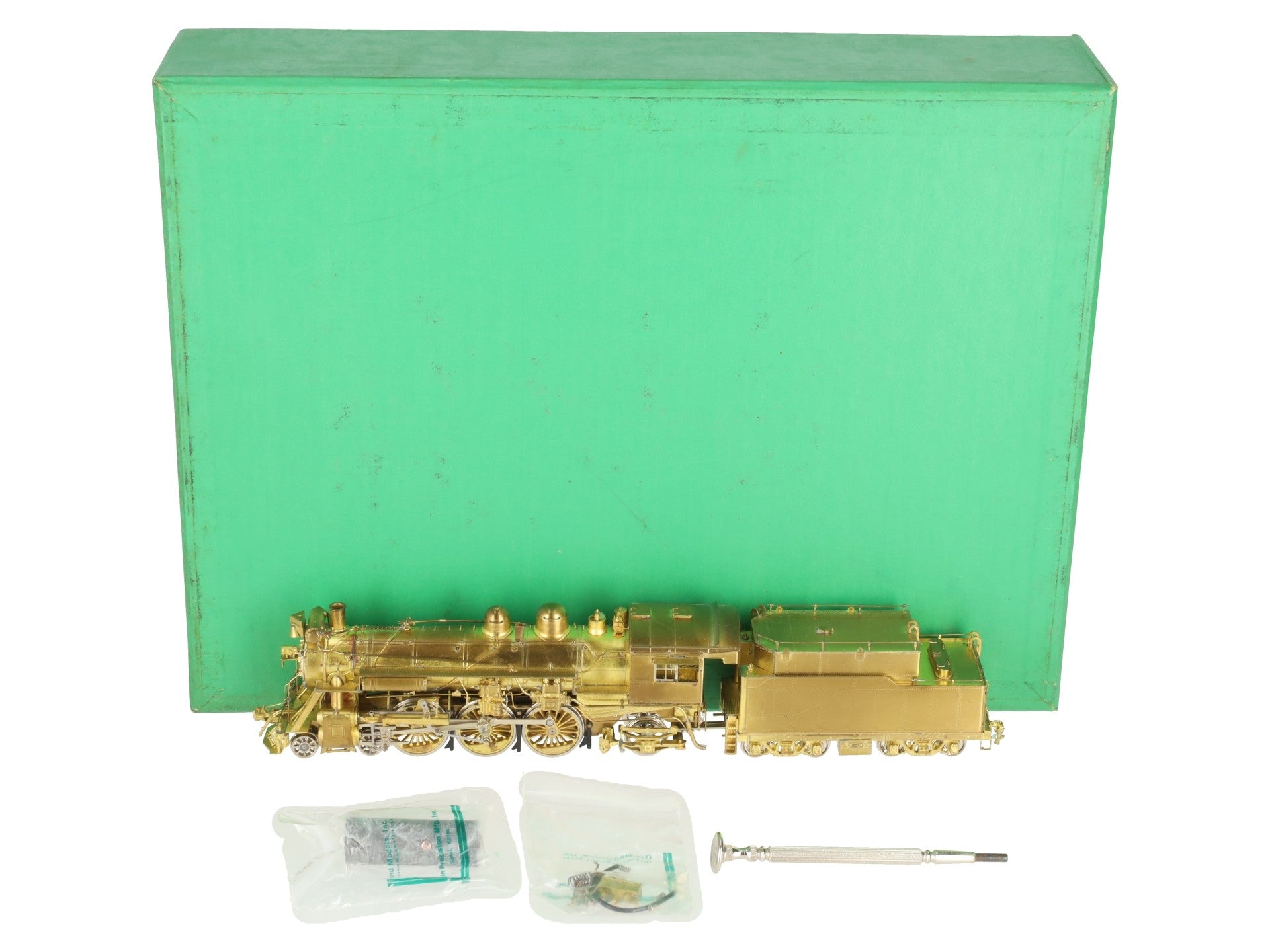 Overland 1459 HO BRASS CNR K-3-g 4-6-2 Steam Locomotive & Tender - Unpainted EX/Box