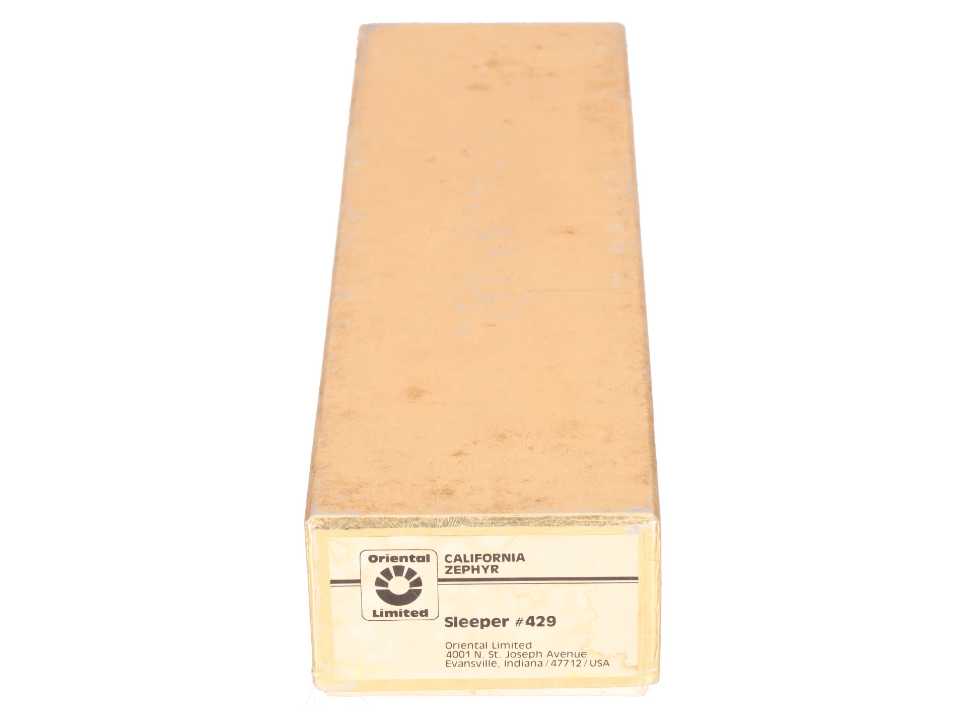 Oriental Limited 429 BRASS HO Nickel Plated California Zephyr Sleeper Car #429 LN/Box