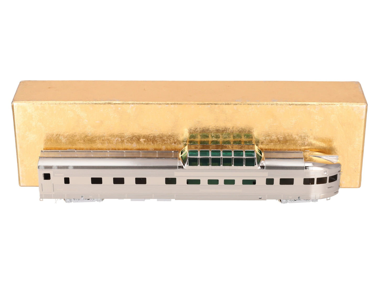 Oriental Limited HO BRASS California Zephyr Dome Sleeper Observation Car #375 LN/Box