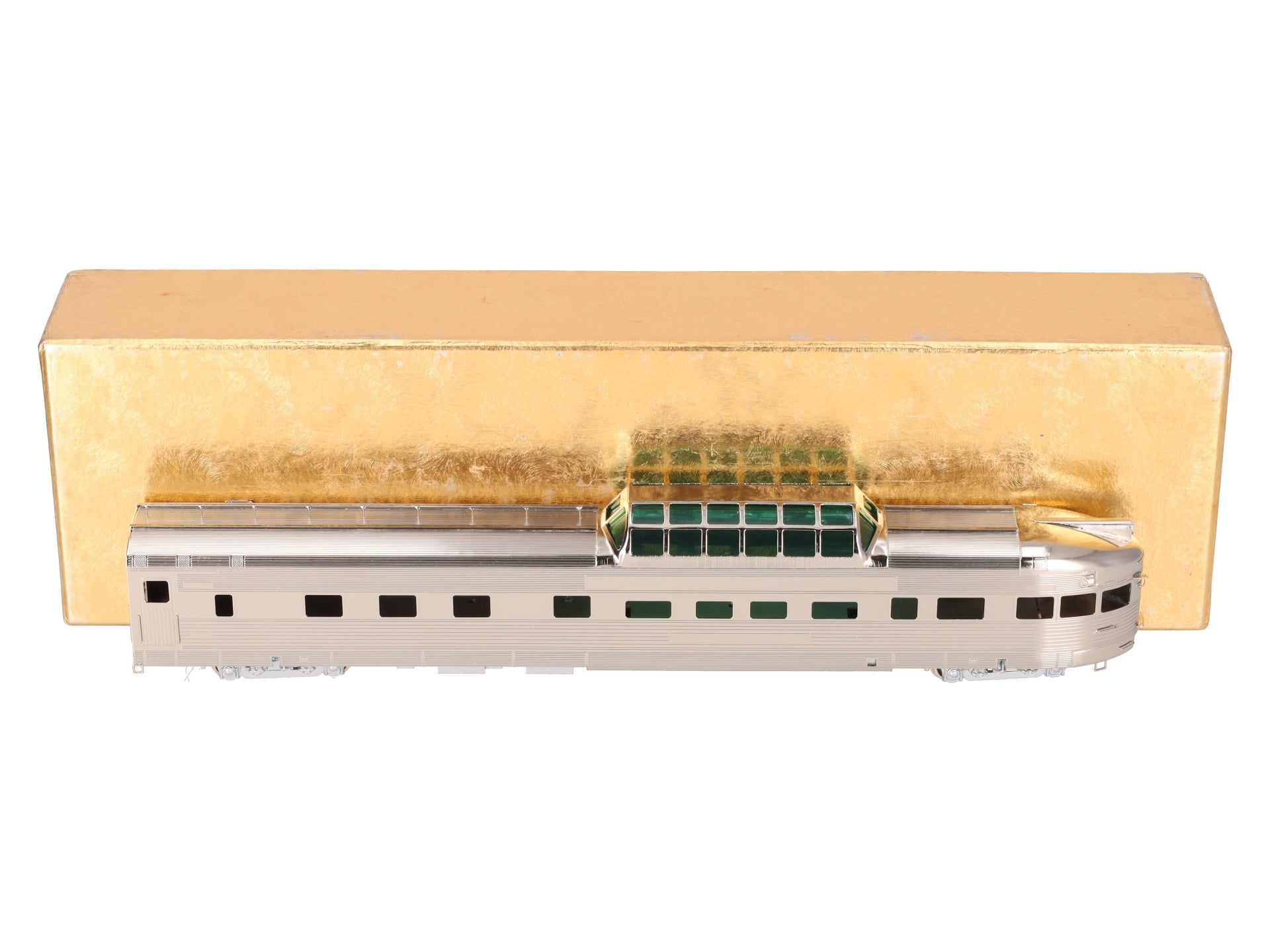 Oriental Limited HO BRASS California Zephyr Dome Sleeper Observation Car #375 LN/Box
