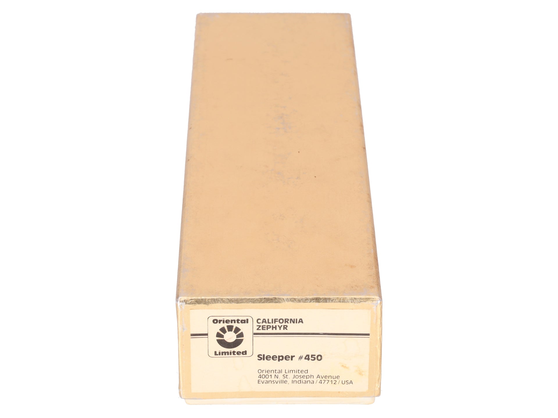 Oriental Limited 450 BRASS HO Scale Nickel Plated California Zephyr Sleeper #450 LN/Box