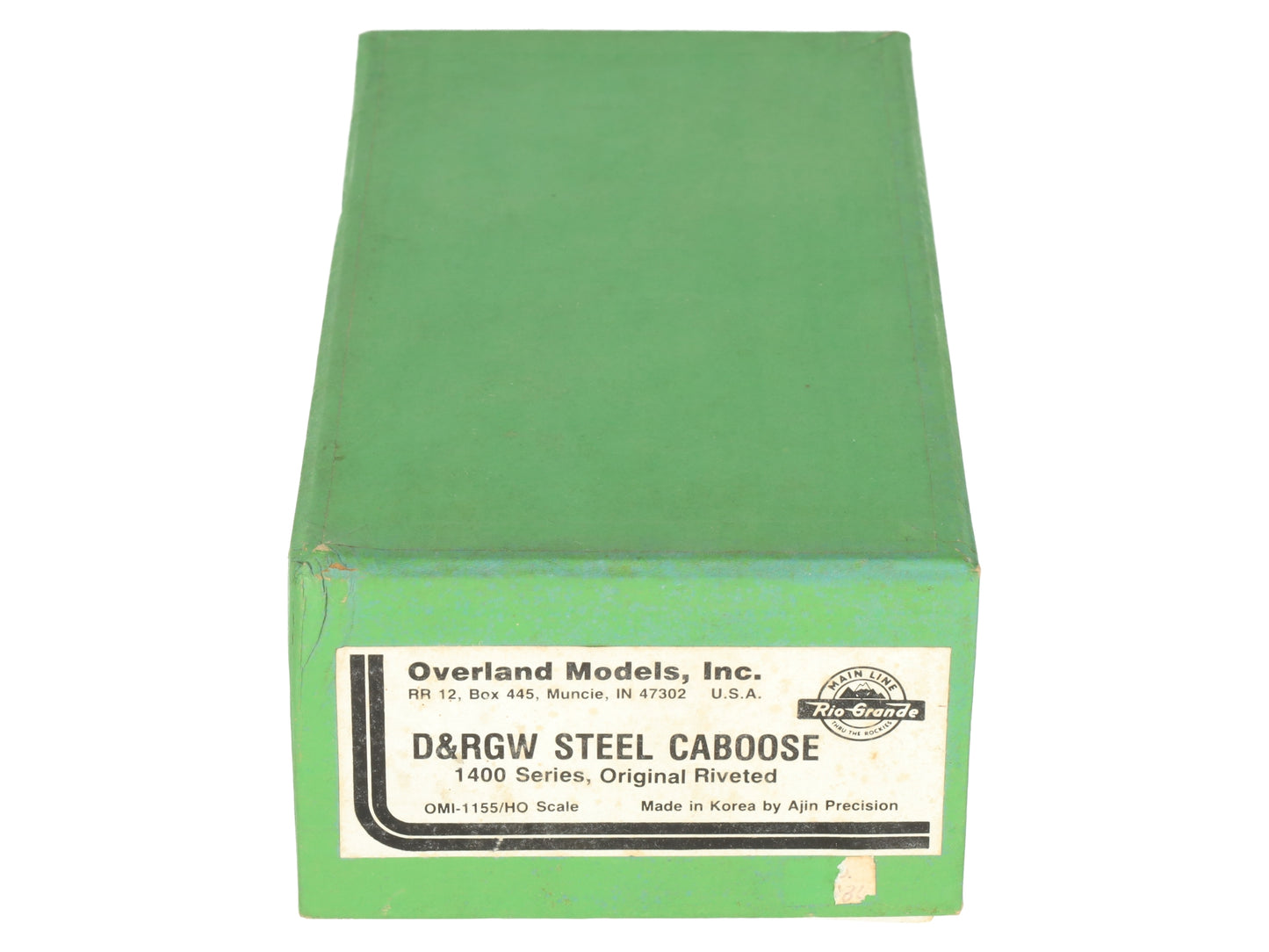 Overland 1155 HO BRASS D&RGW 1400 Series Steel Caboose #01436 - Custom Painted/Box