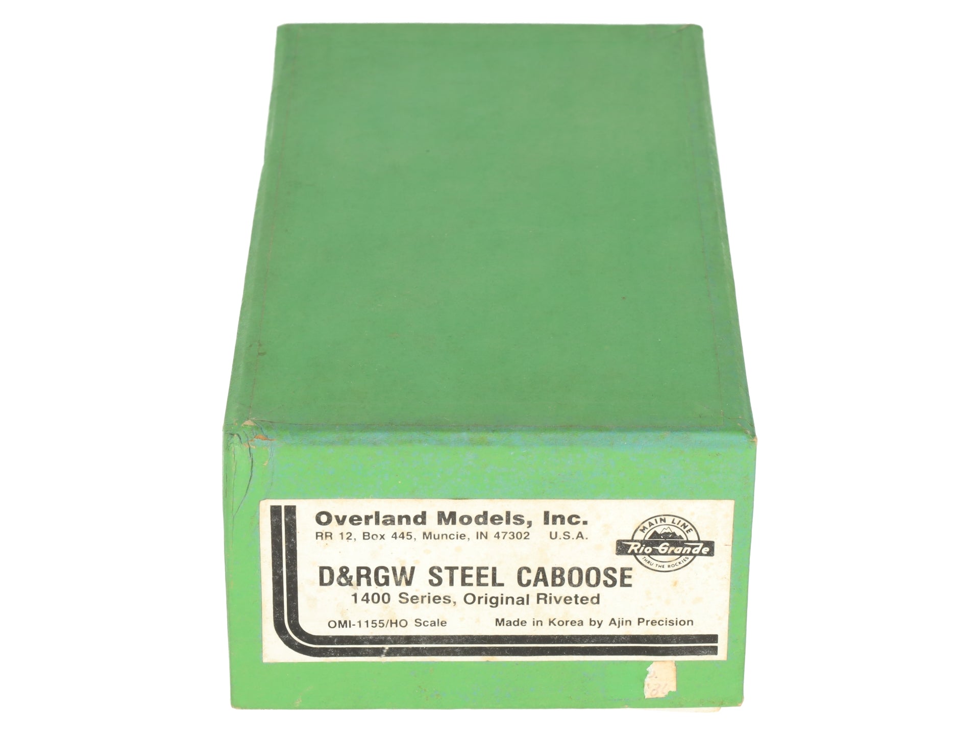 Overland 1155 HO BRASS D&RGW 1400 Series Steel Caboose #01436 - Custom Painted/Box