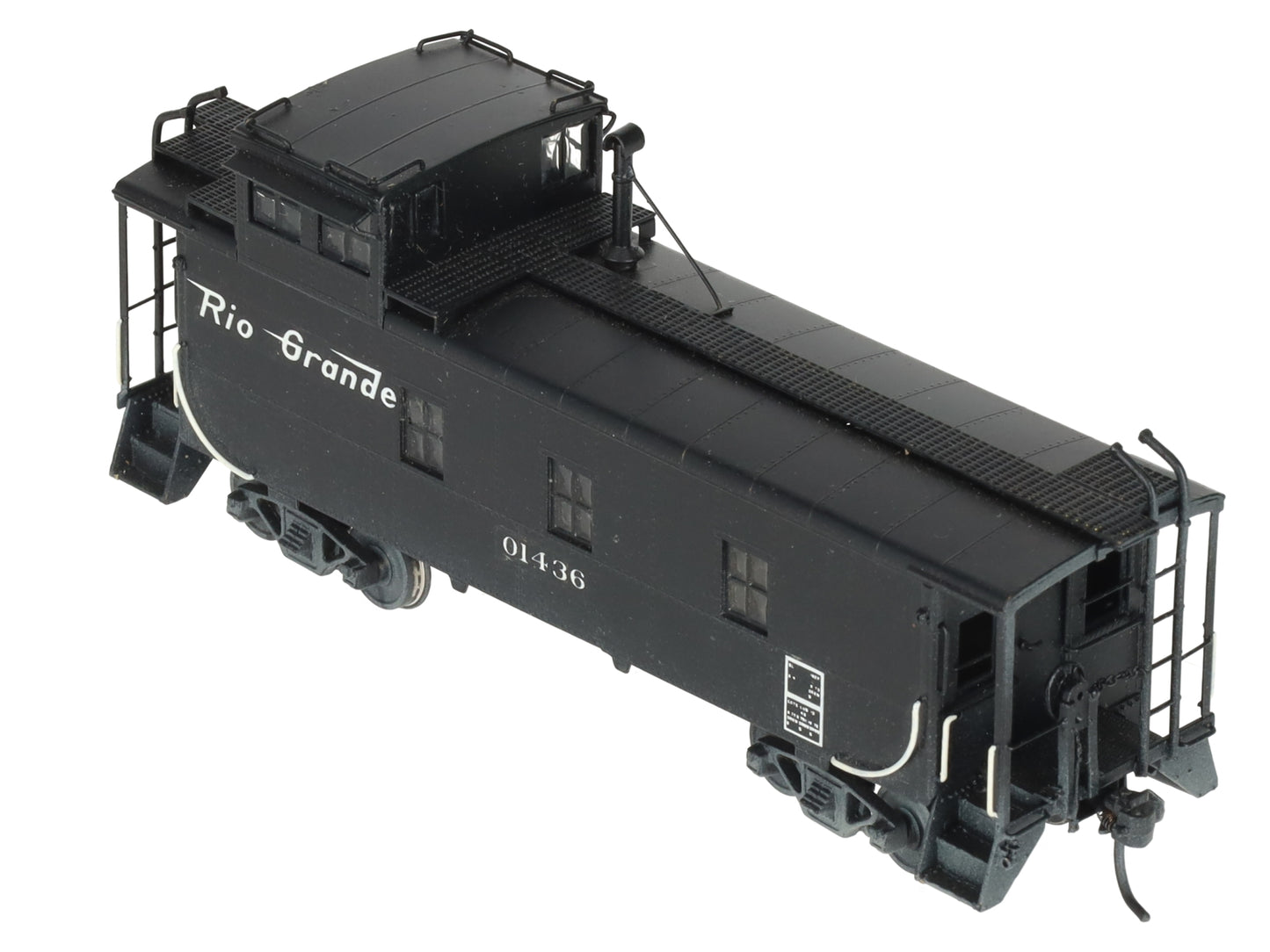 Overland 1155 HO BRASS D&RGW 1400 Series Steel Caboose #01436 - Custom Painted/Box