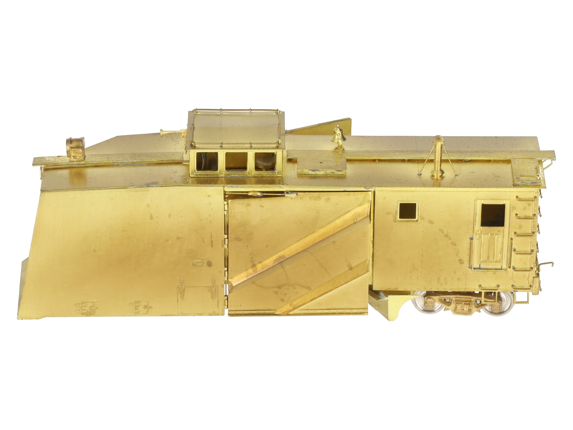 Overland OMI-1339 HO BRASS B&M Double Track Russell Steel Snowplow - Unpainted EX/Box