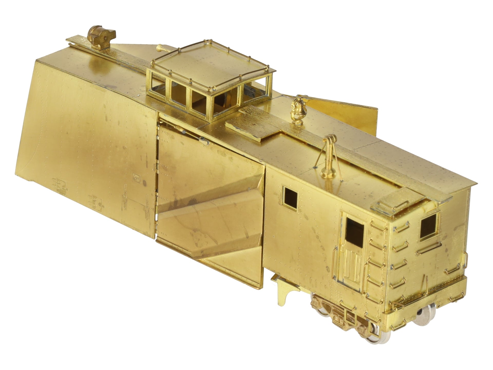 Overland OMI-1339 HO BRASS B&M Double Track Russell Steel Snowplow - Unpainted EX/Box