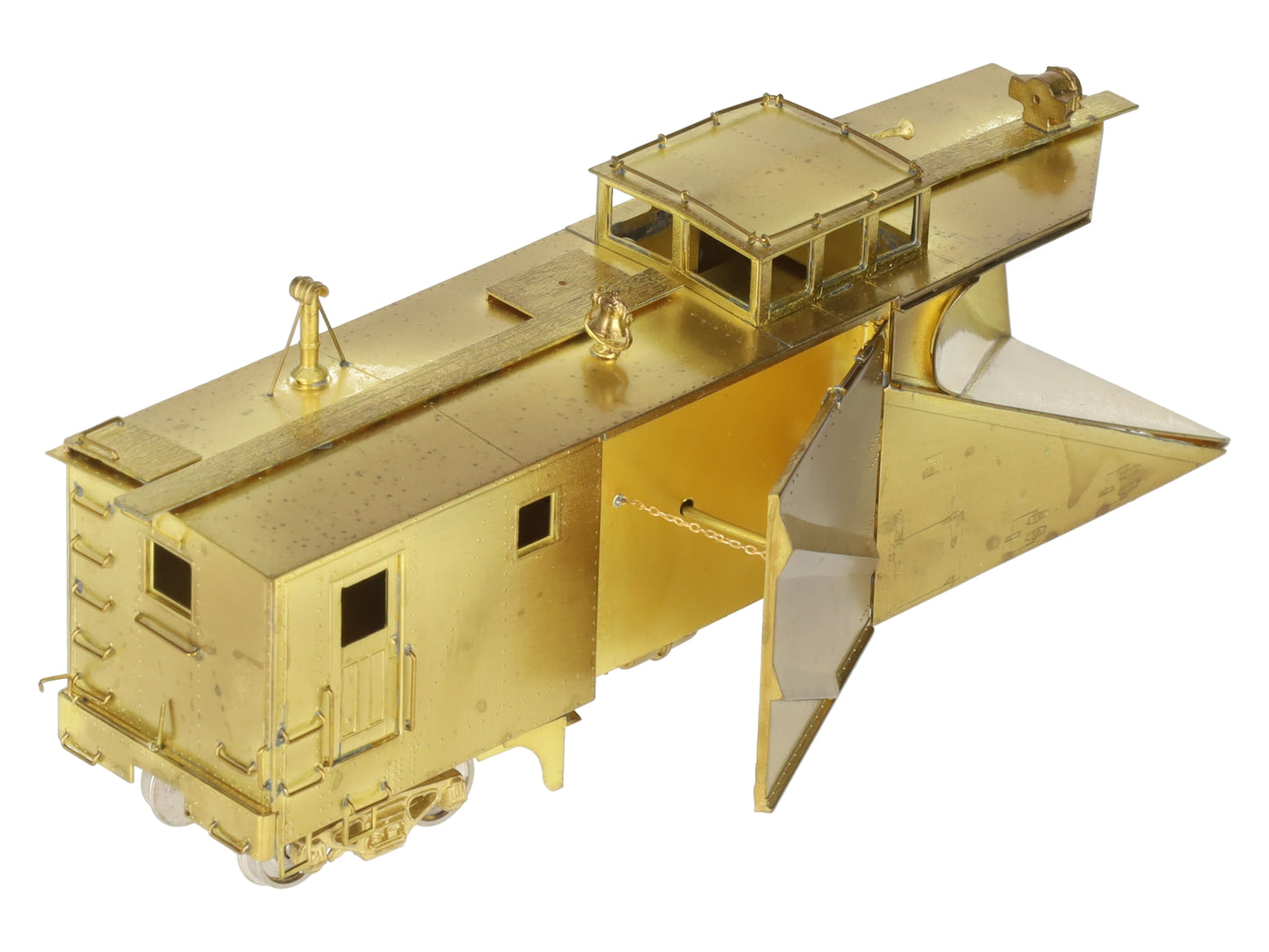 Overland OMI-1339 HO BRASS B&M Double Track Russell Steel Snowplow - Unpainted EX/Box