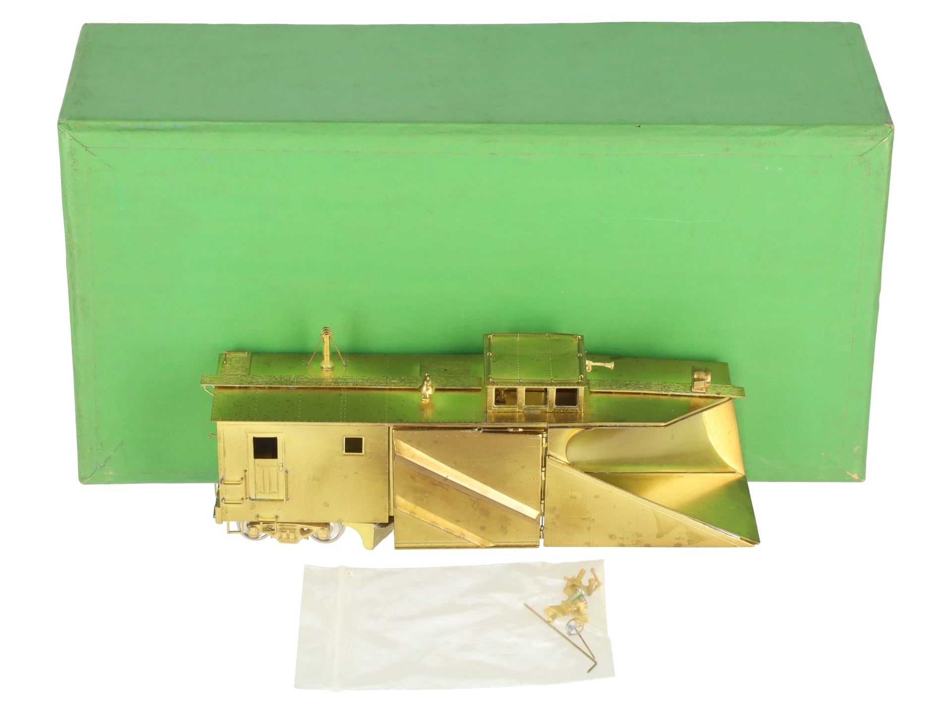 Overland OMI-1339 HO BRASS B&M Double Track Russell Steel Snowplow - Unpainted EX/Box