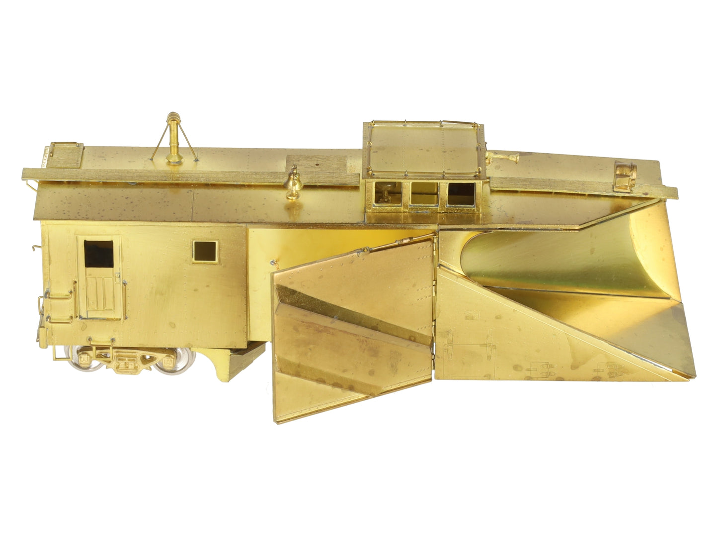 Overland OMI-1339 HO BRASS B&M Double Track Russell Steel Snowplow - Unpainted EX/Box