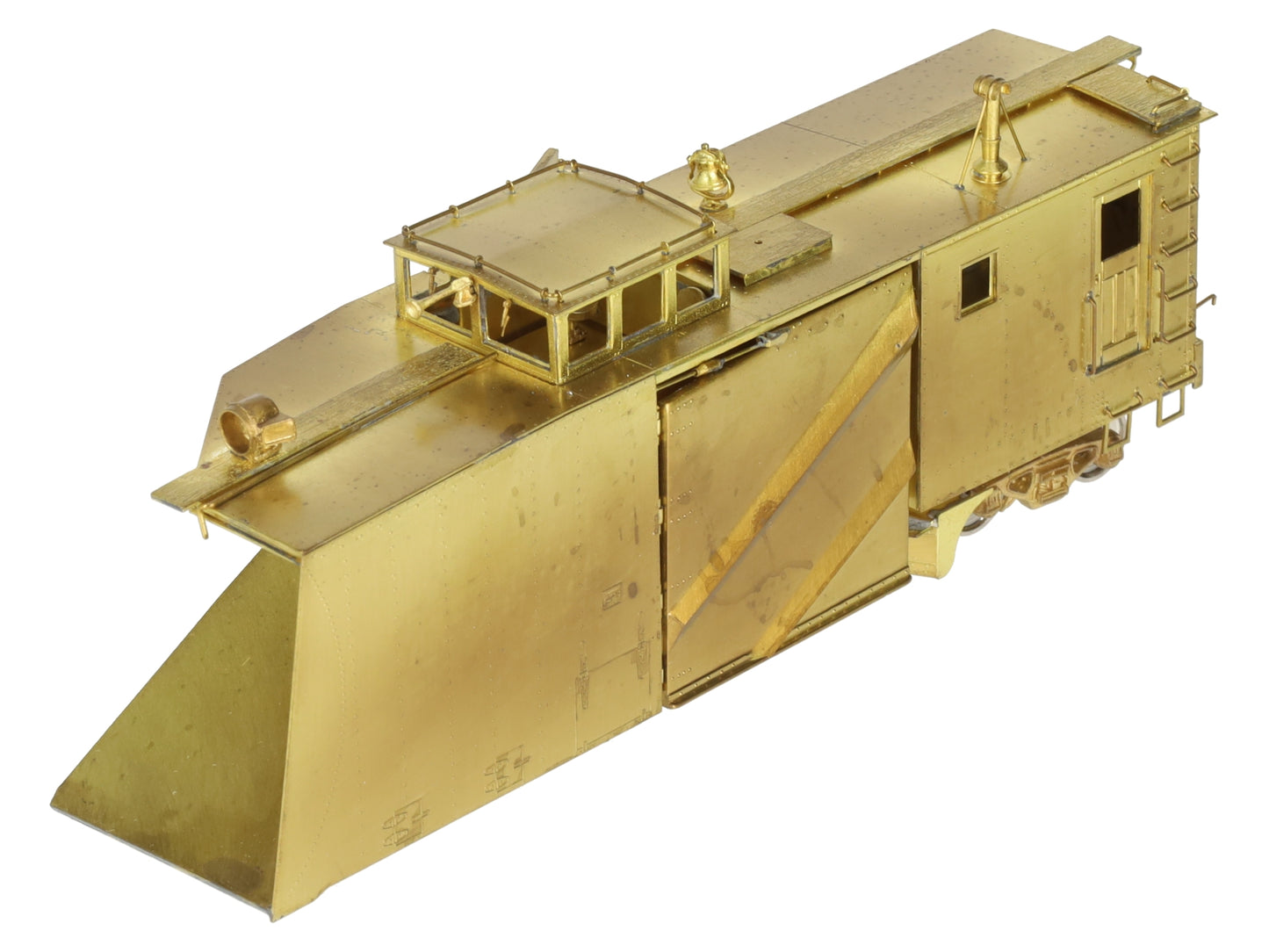 Overland OMI-1339 HO BRASS B&M Double Track Russell Steel Snowplow - Unpainted EX/Box