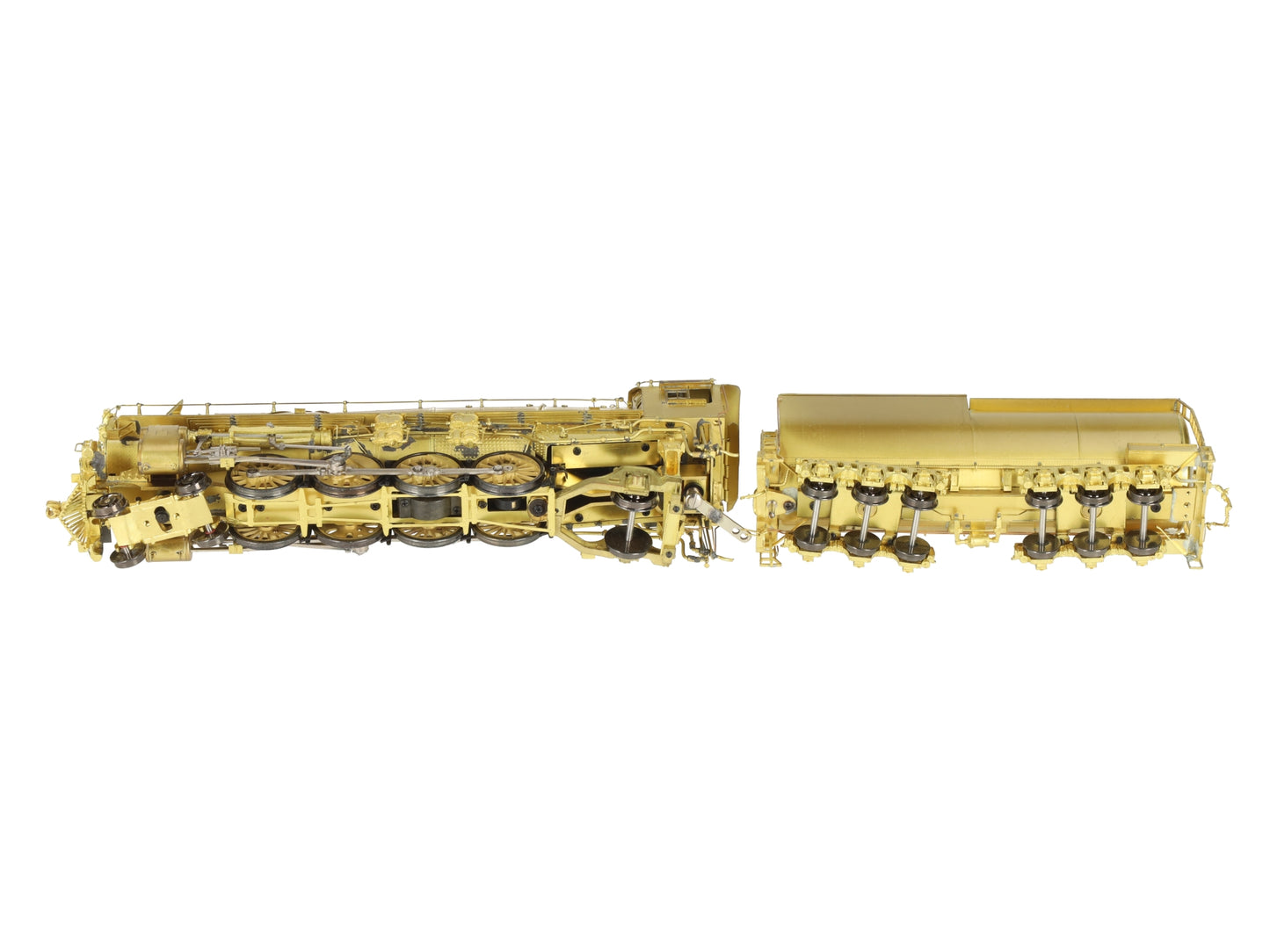 Overland 1559 HO Scale BRASS UP 4-8-2 Steam Locomotive & Tender - Unpainted LN/Box