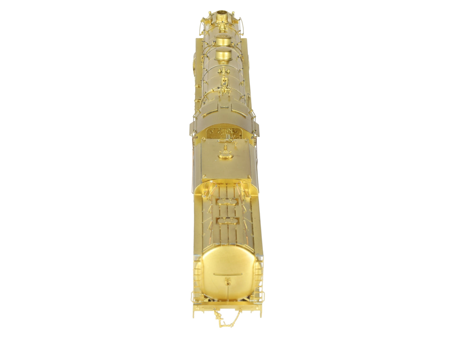Overland 1559 HO Scale BRASS UP 4-8-2 Steam Locomotive & Tender - Unpainted LN/Box