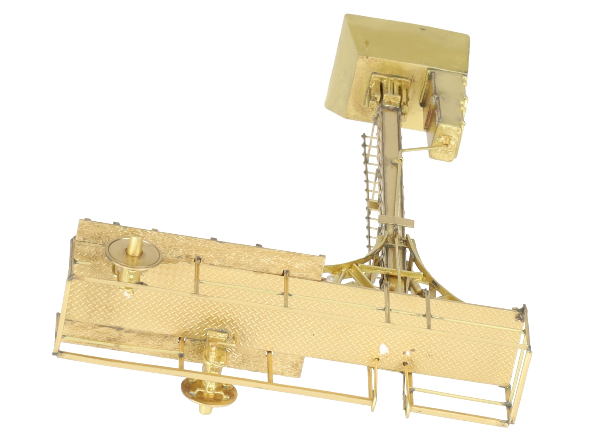 Overland 3484 BRASS HO Scale Single Track Cantilever Signal Tower LN/Box