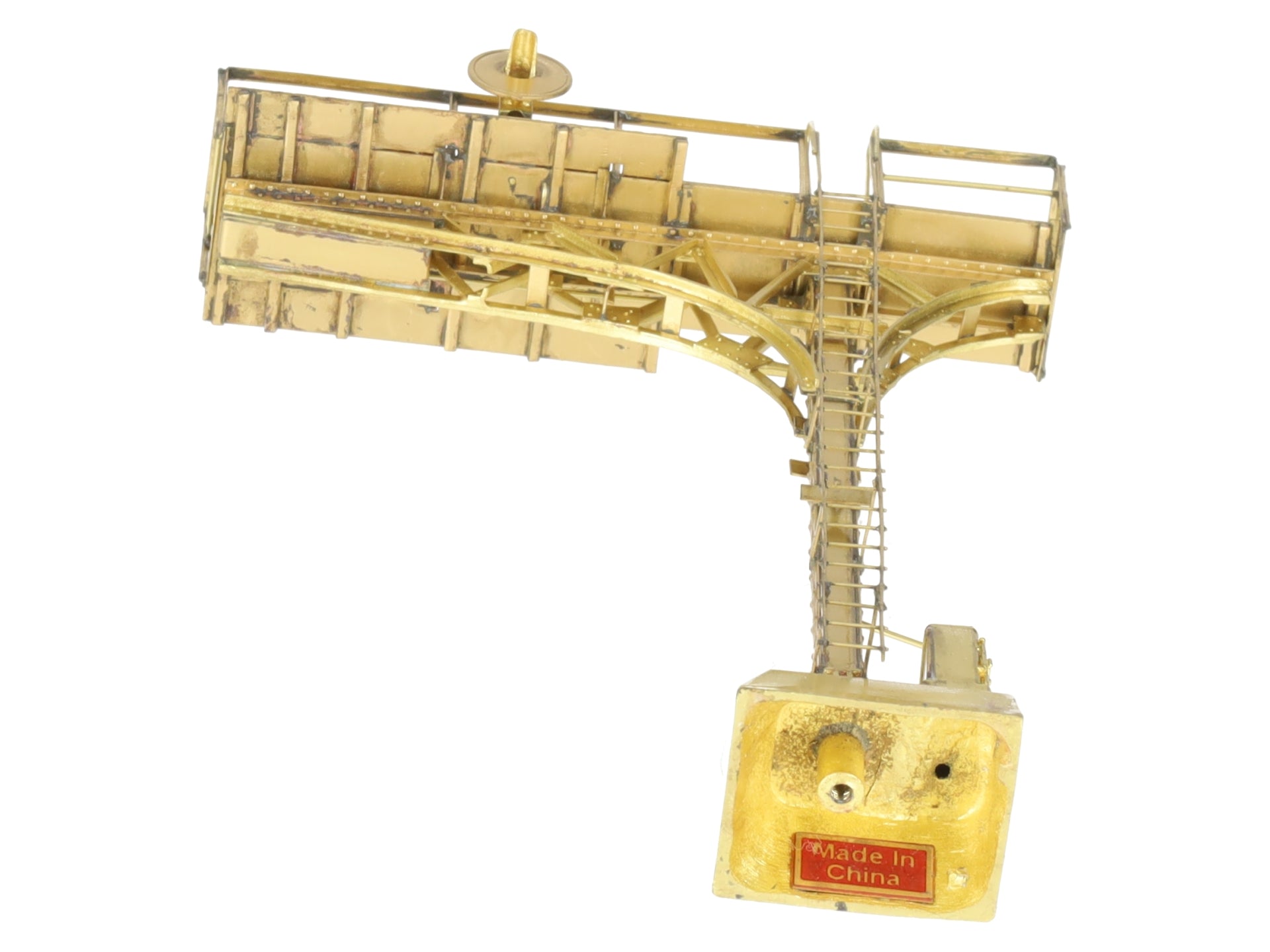 Overland 3484 BRASS HO Scale Single Track Cantilever Signal Tower LN/Box