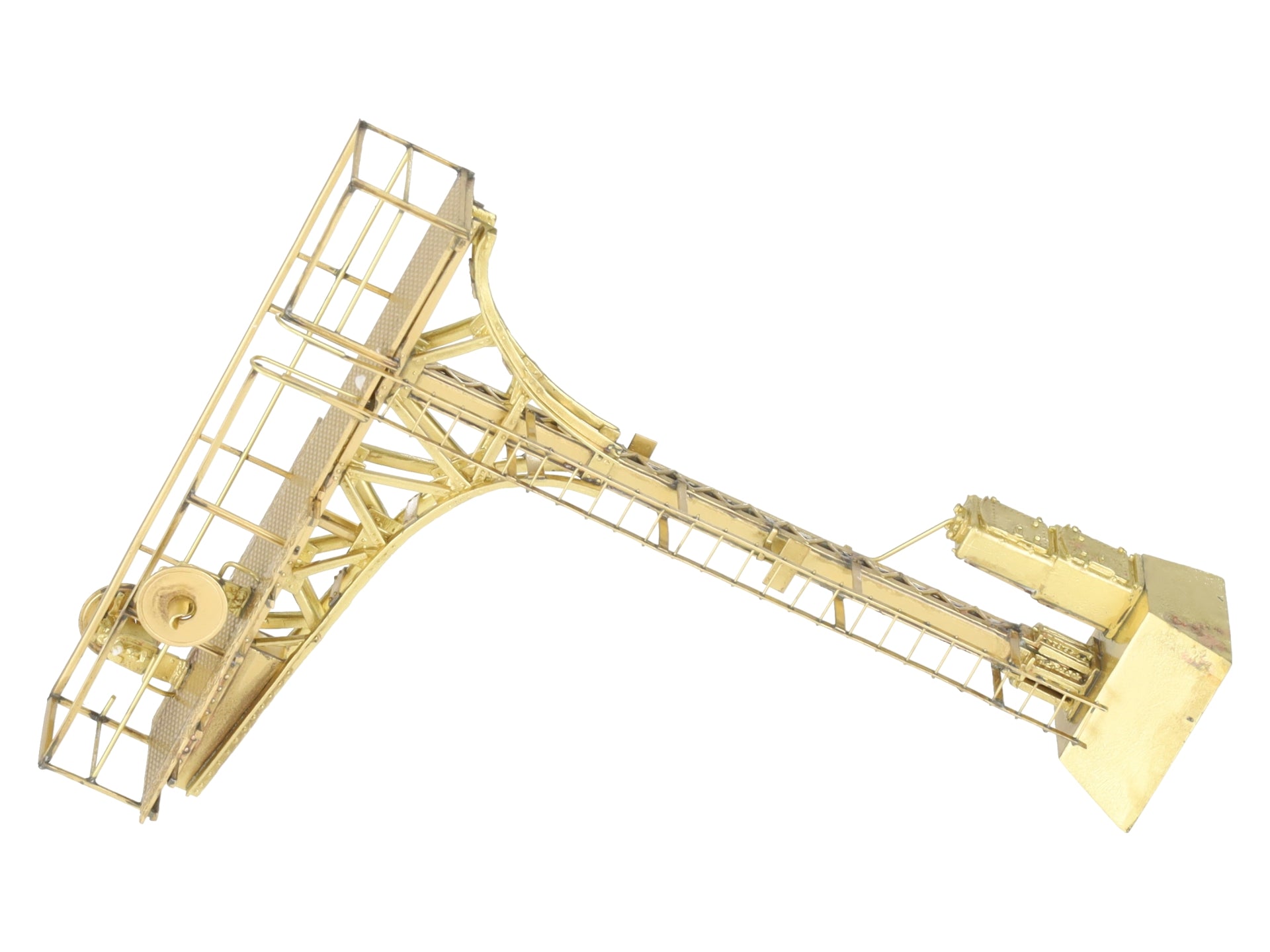 Overland 3484 BRASS HO Scale Single Track Cantilever Signal Tower LN/Box