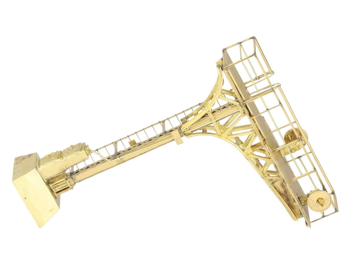 Overland 3484 BRASS HO Scale Single Track Cantilever Signal Tower LN/Box