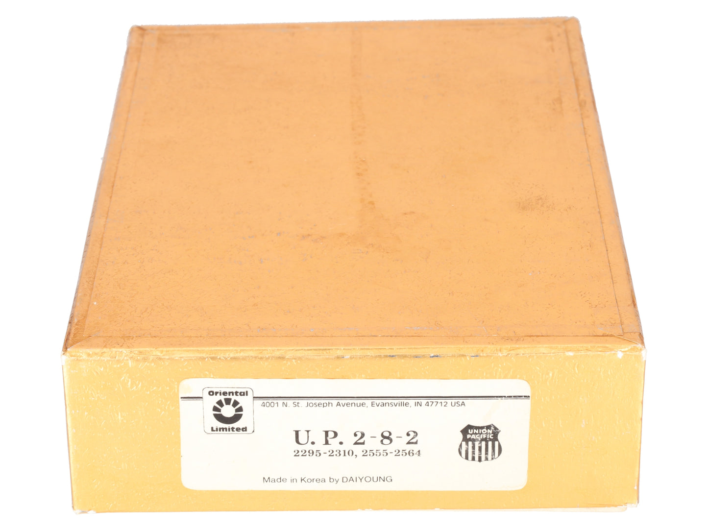 Oriental Limited HO Brass UP 2-8-2 Steam Locomotive & Tender - Unpainted EX/Box
