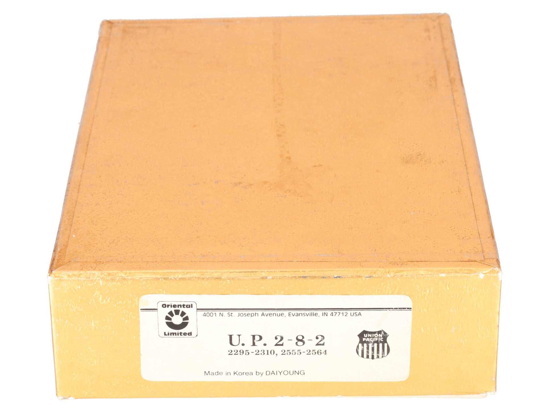 Oriental Limited HO Brass UP 2-8-2 Steam Locomotive & Tender - Unpainted EX/Box