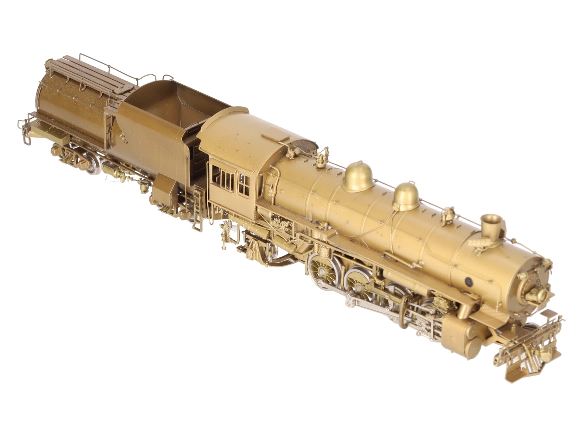 Oriental Limited HO Brass UP 2-8-2 Steam Locomotive & Tender - Unpainted EX/Box