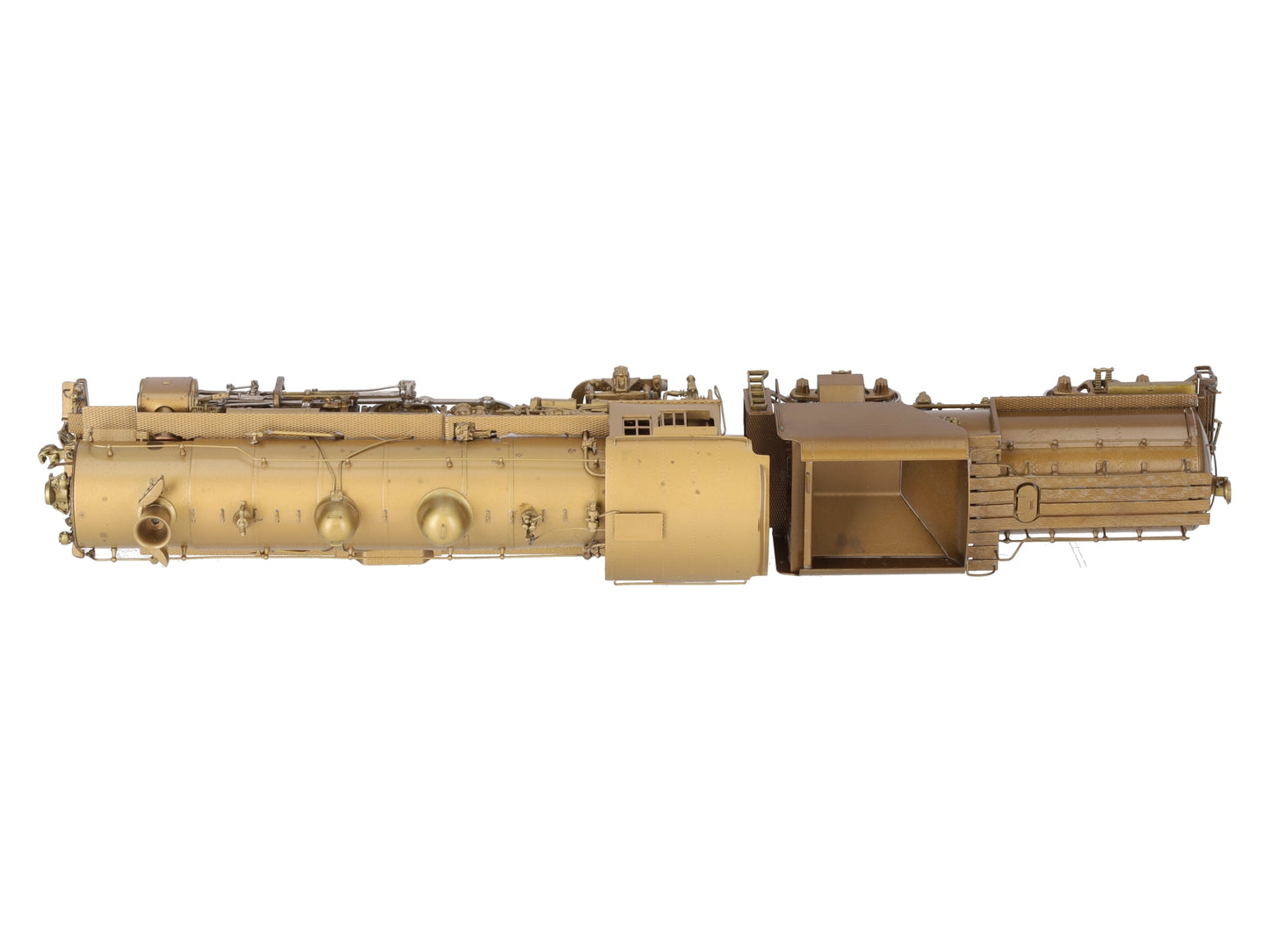 Oriental Limited HO Brass UP 2-8-2 Steam Locomotive & Tender - Unpainted EX/Box