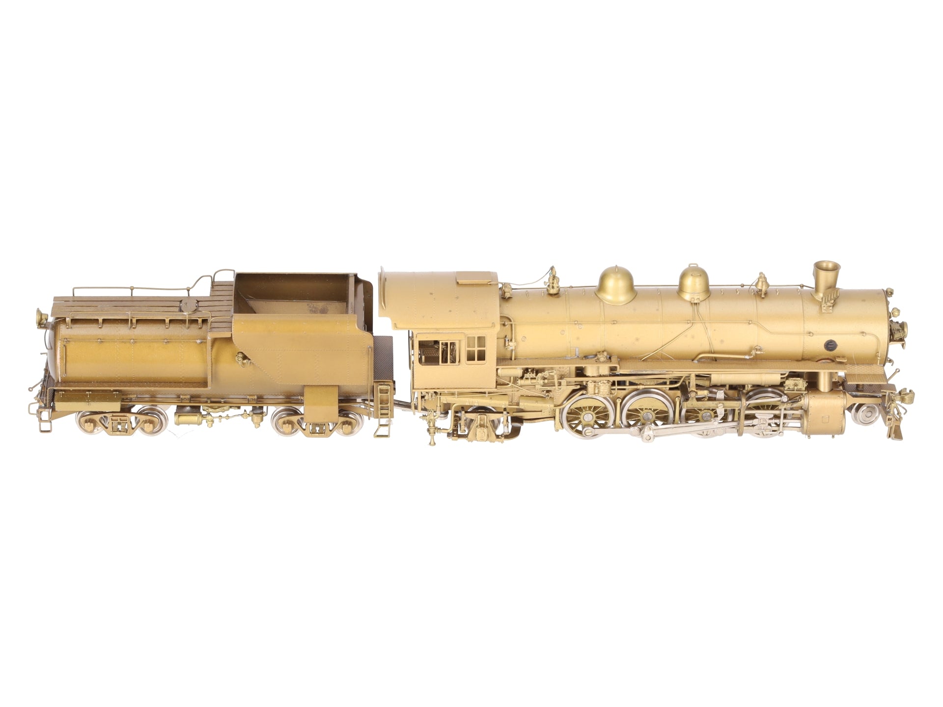 Oriental Limited HO Brass UP 2-8-2 Steam Locomotive & Tender - Unpainted EX/Box
