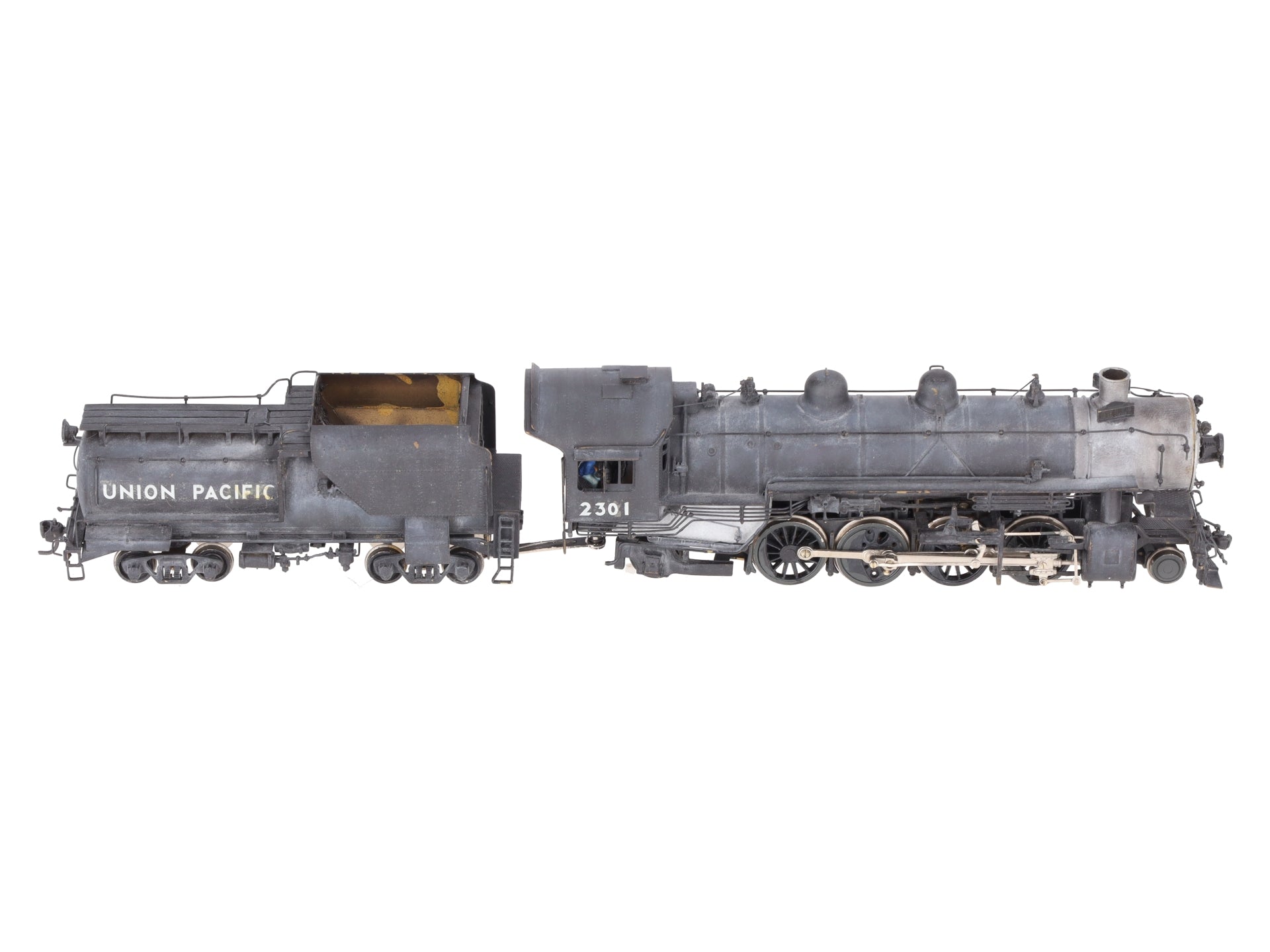 Oriental Limited HO Brass UP 2-8-2 Steam Locomotive & Tender #2301 - Painted/Box