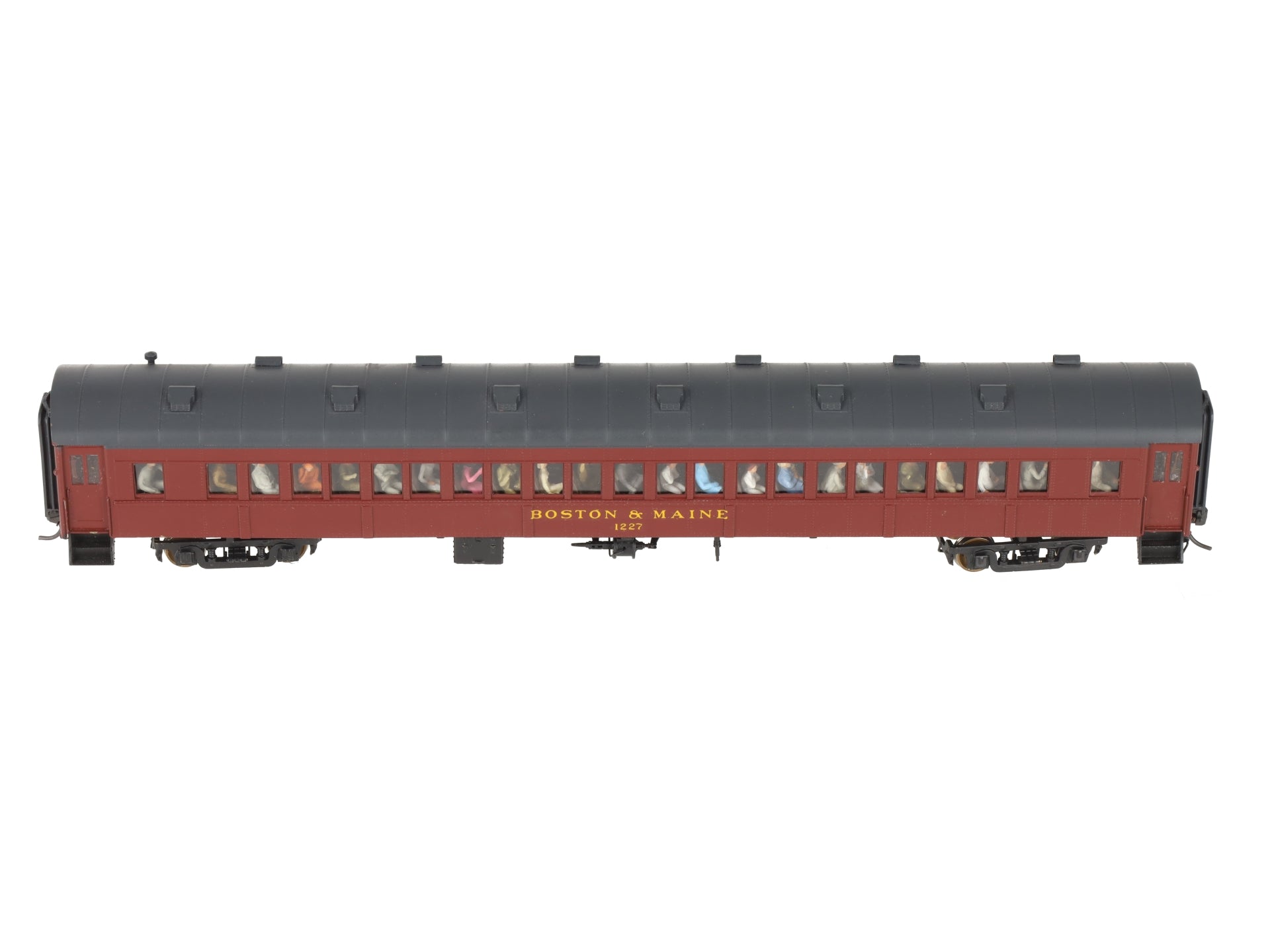 Rail Works R-245 HO BRASS BM O-B Arch Roof Suburban Coach Car #1227 - Custom/Box