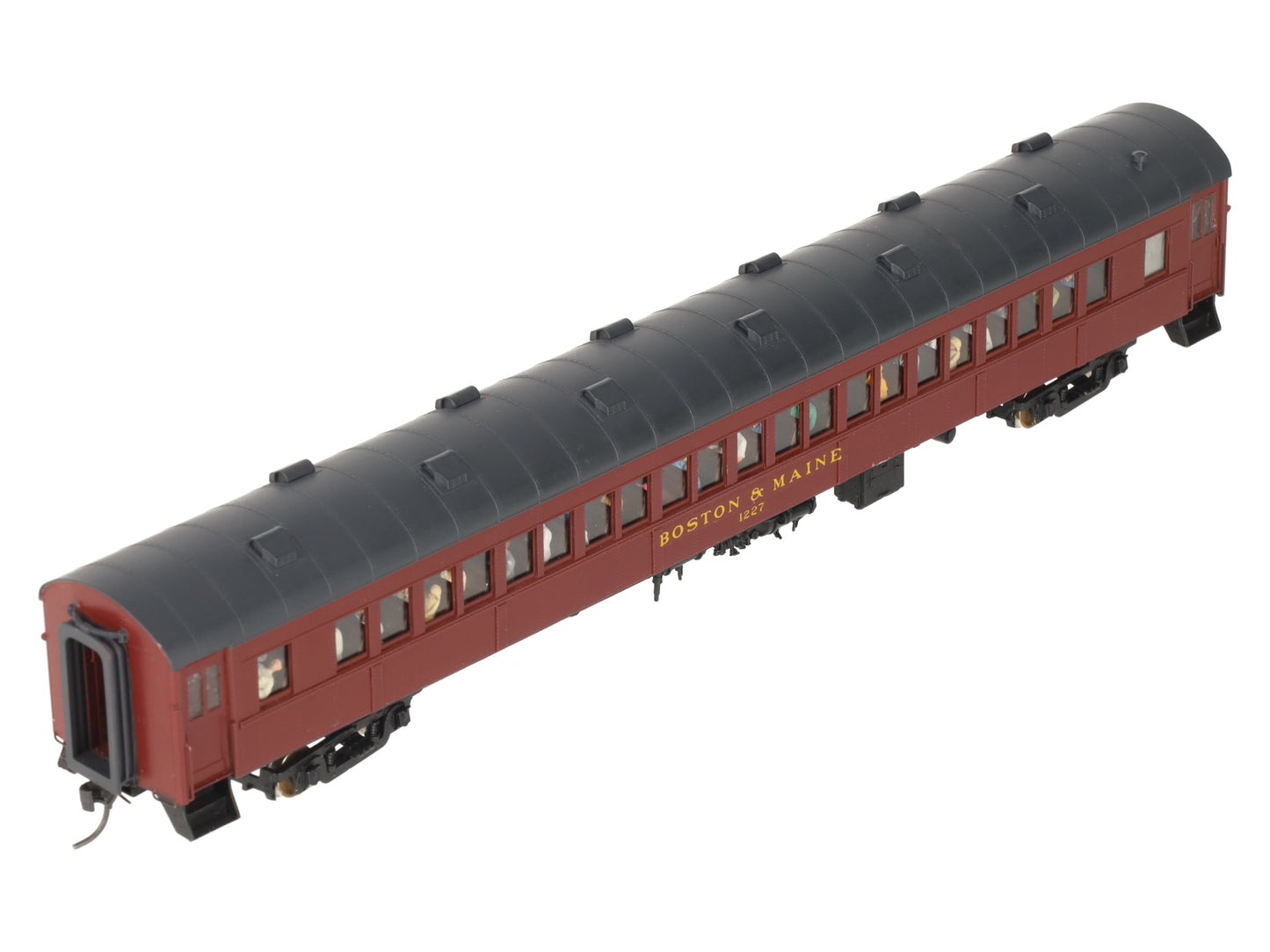 Rail Works R-245 HO BRASS BM O-B Arch Roof Suburban Coach Car #1227 - Custom/Box