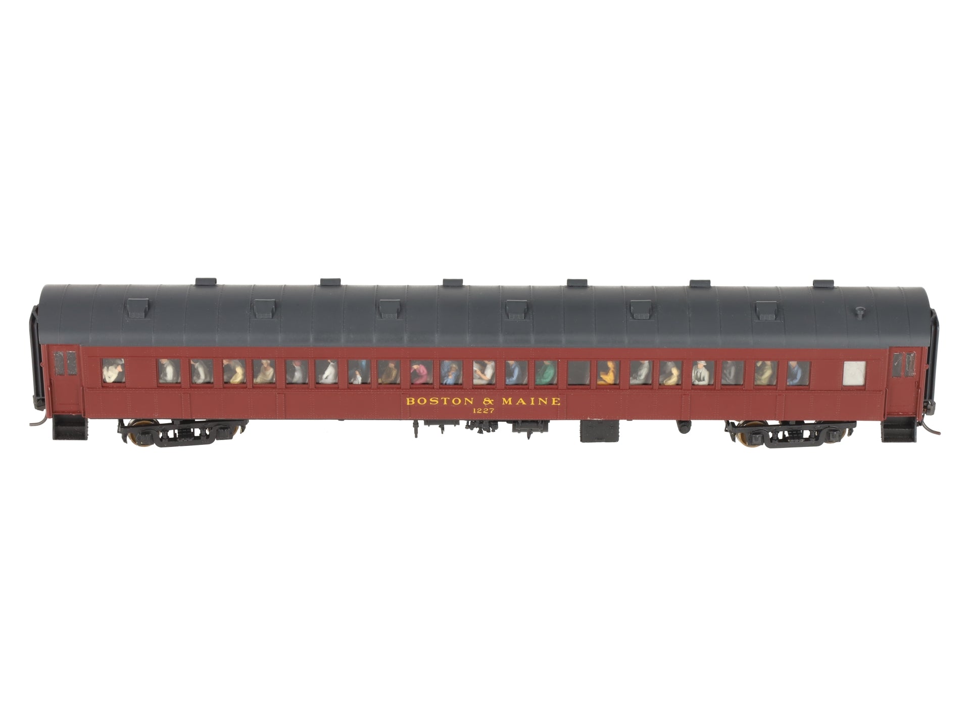 Rail Works R-245 HO BRASS BM O-B Arch Roof Suburban Coach Car #1227 - Custom/Box