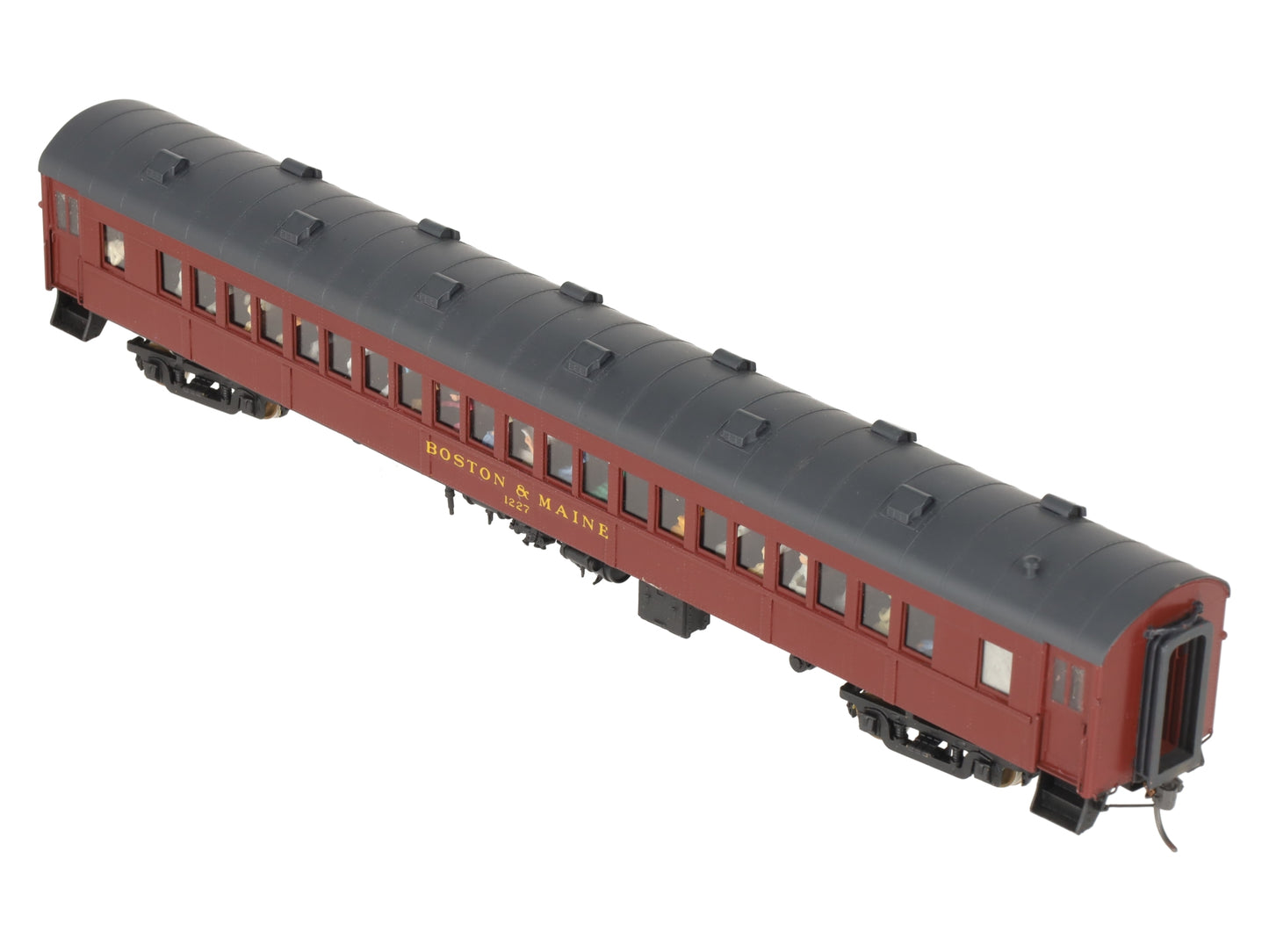 Rail Works R-245 HO BRASS BM O-B Arch Roof Suburban Coach Car #1227 - Custom/Box