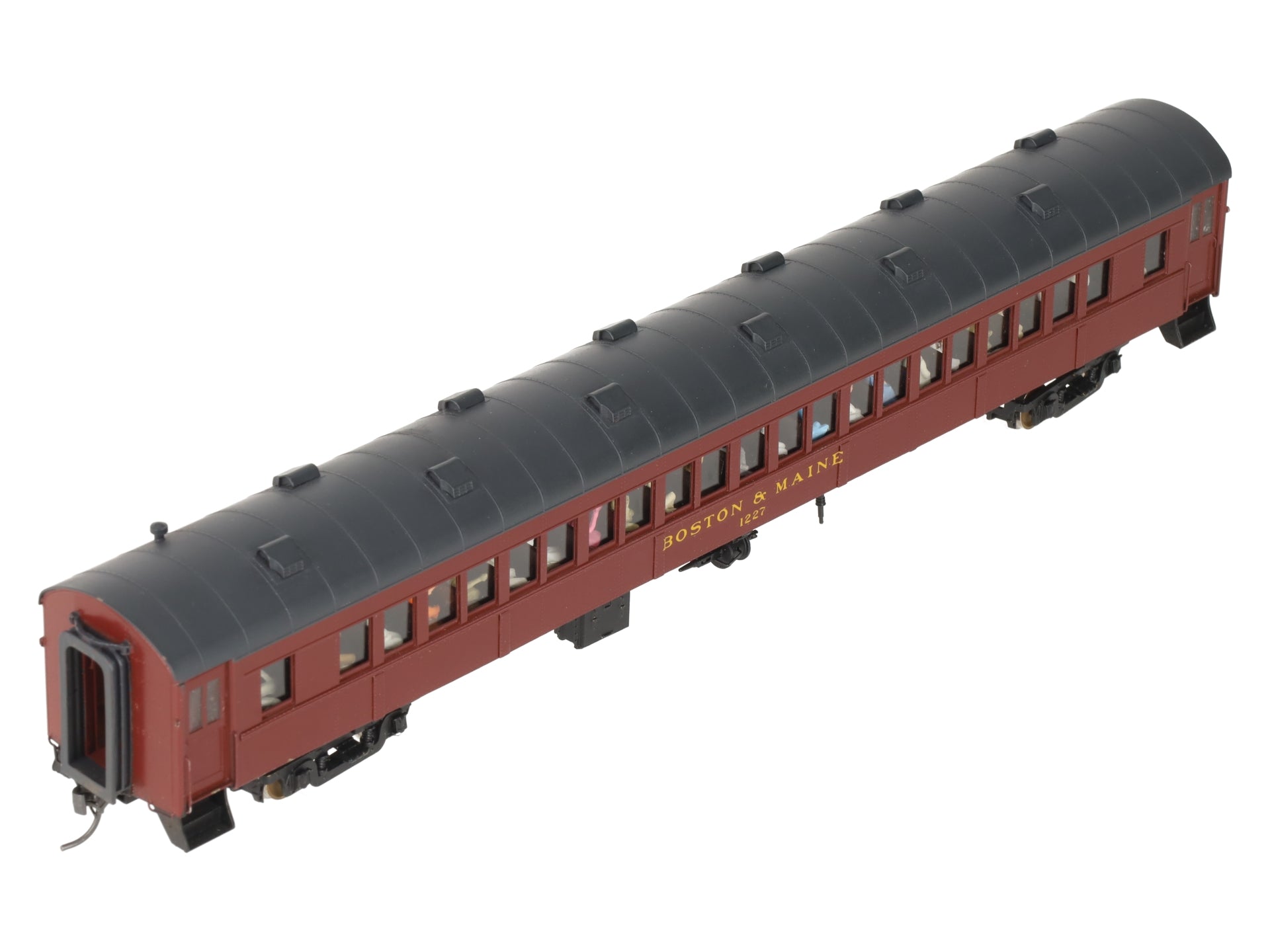 Rail Works R-245 HO BRASS BM O-B Arch Roof Suburban Coach Car #1227 - Custom/Box