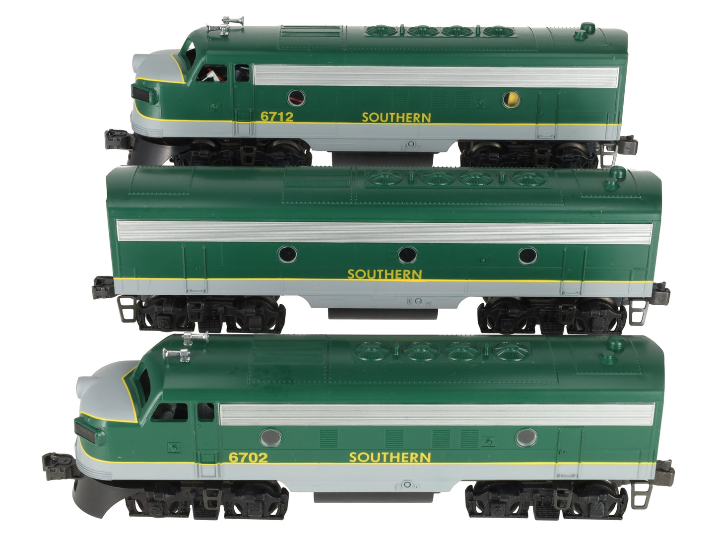 Williams F7108 O Gauge Southern F7 ABA Diesel Locomotive Set EX/Box