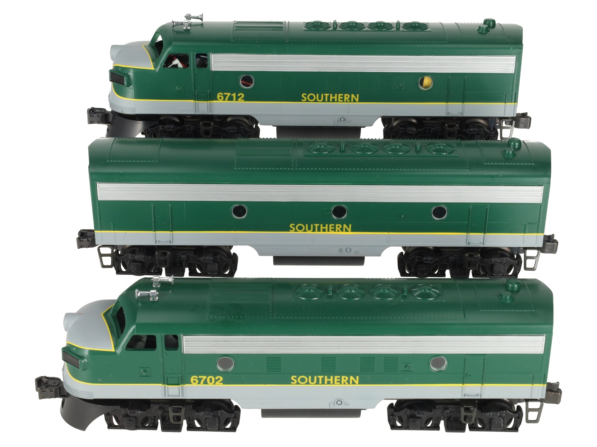 Williams F7108 O Gauge Southern F7 ABA Diesel Locomotive Set EX/Box